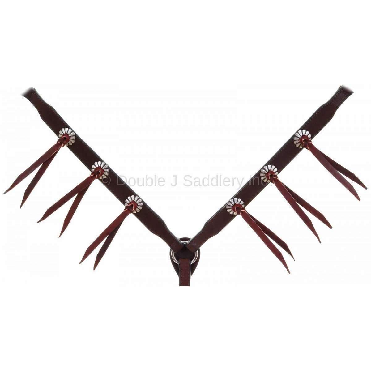 Bc991 - Brown Rough Out Breast Collar Tack