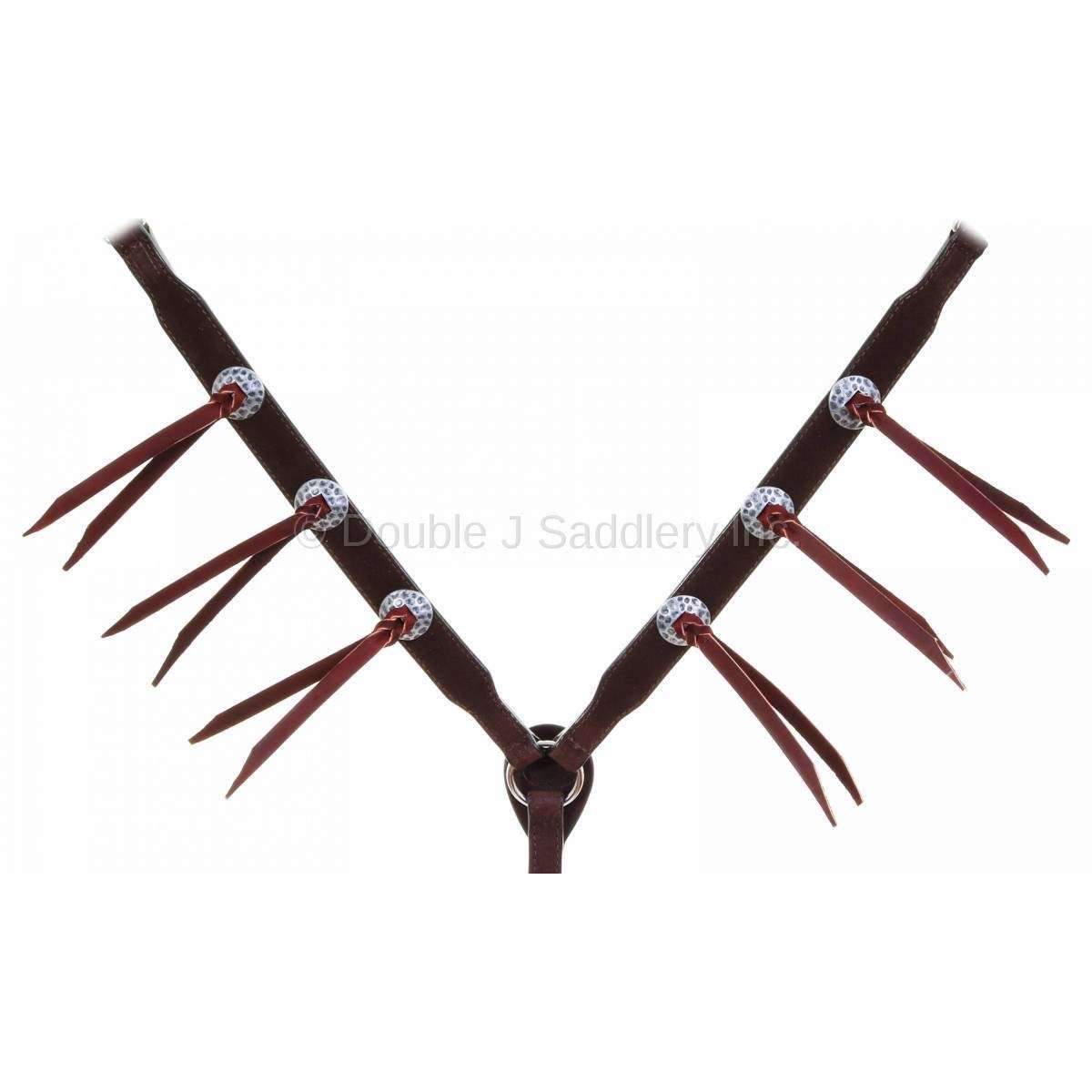 Bc992 - Brown Rough Out Breast Collar Tack