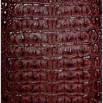 Burgundy Caiman Gator Leather - Sl1015 Design Option