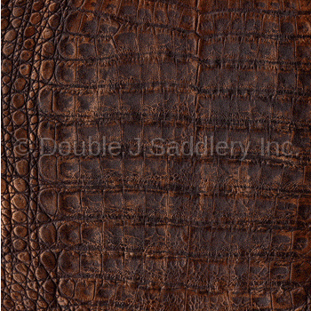 Chocolate Bronze Caiman Gator Leather - Sl1423 Design Option