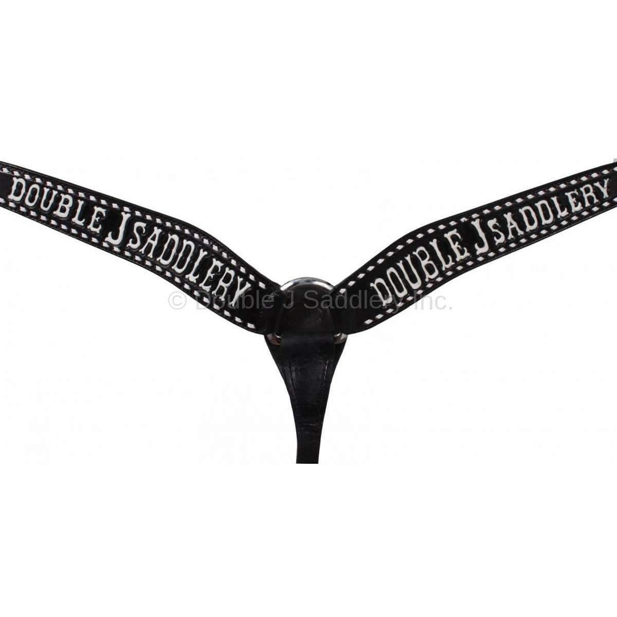 Bc102B - Black Double J Breast Collar Tack