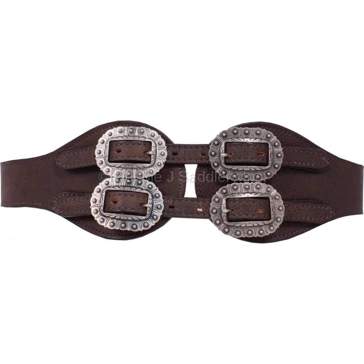 B812 - Brown Bomber Quad Buckle Belt Belt