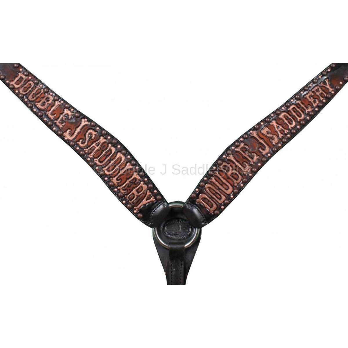 Bc467 - Black Vintage Double J Breast Collar Tack