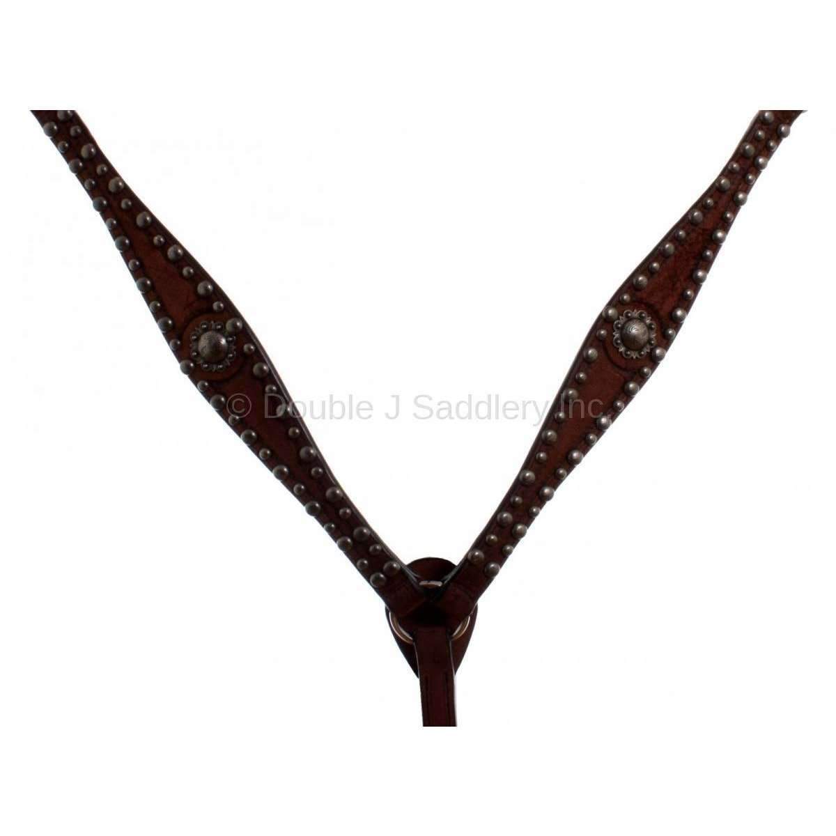 Bc488 - Brown Rough Out Breast Collar Tack