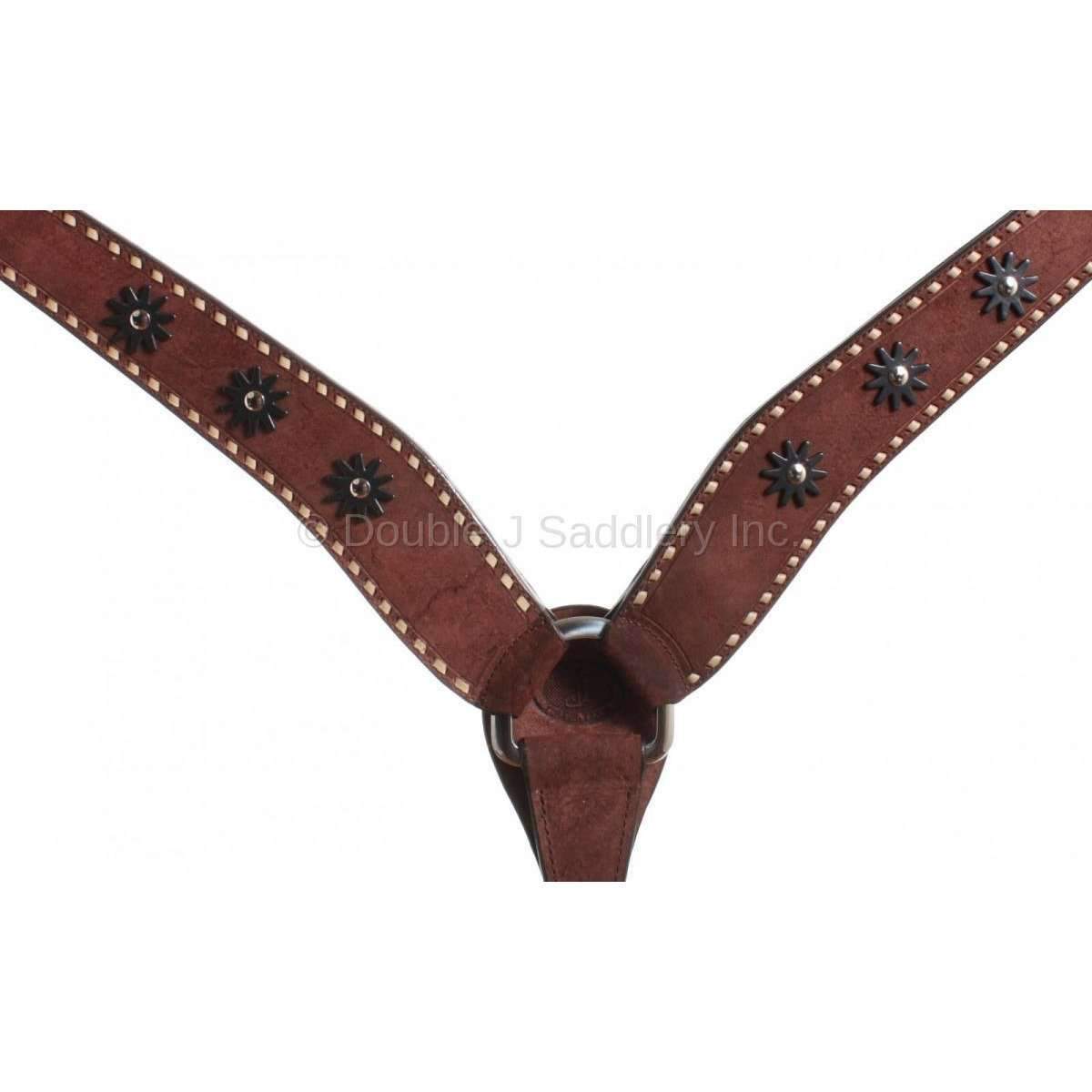 Bc611 - Brown Rough Out Breast Collar Tack