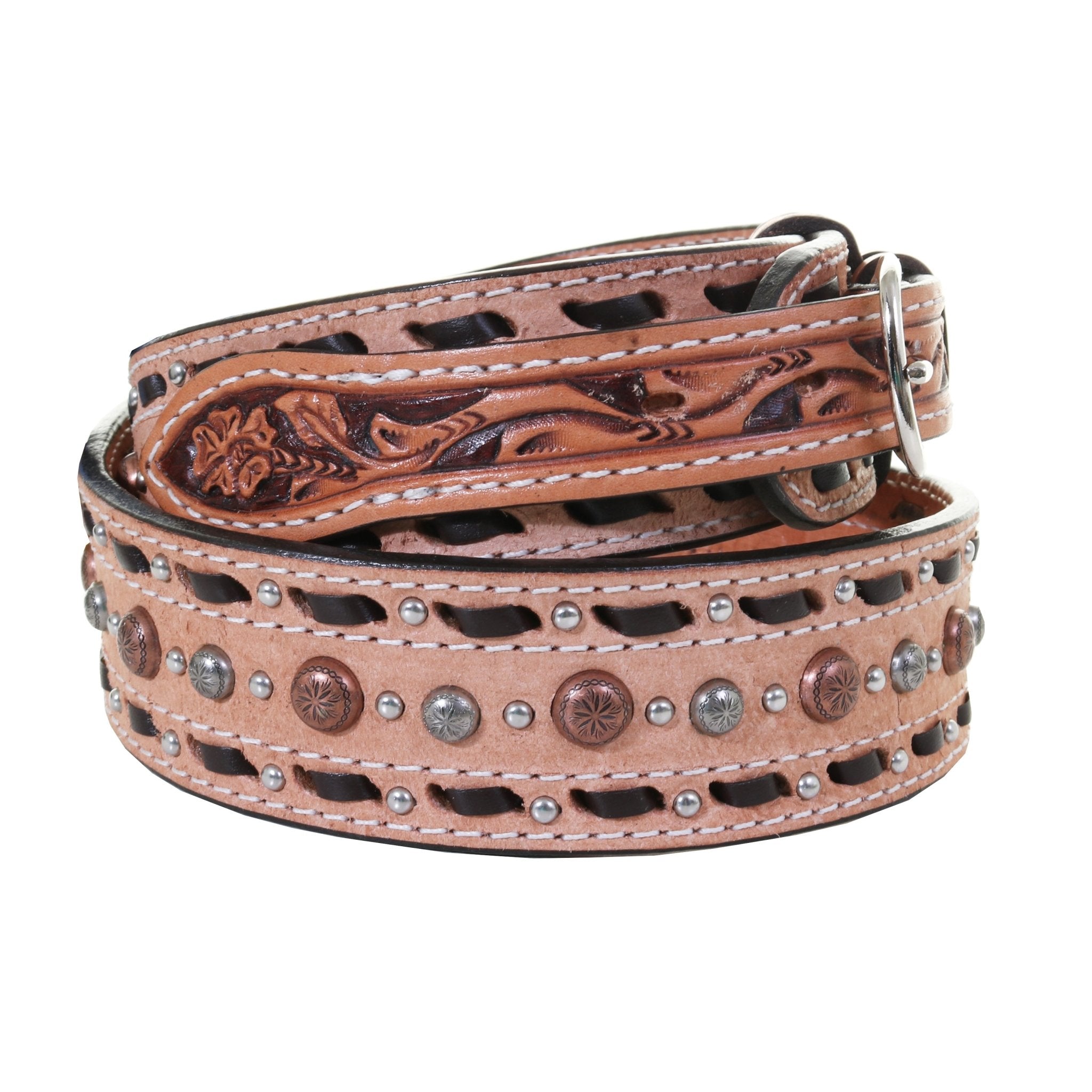 B1140 - Natural Roughout Ranger Belt - Double J Saddlery