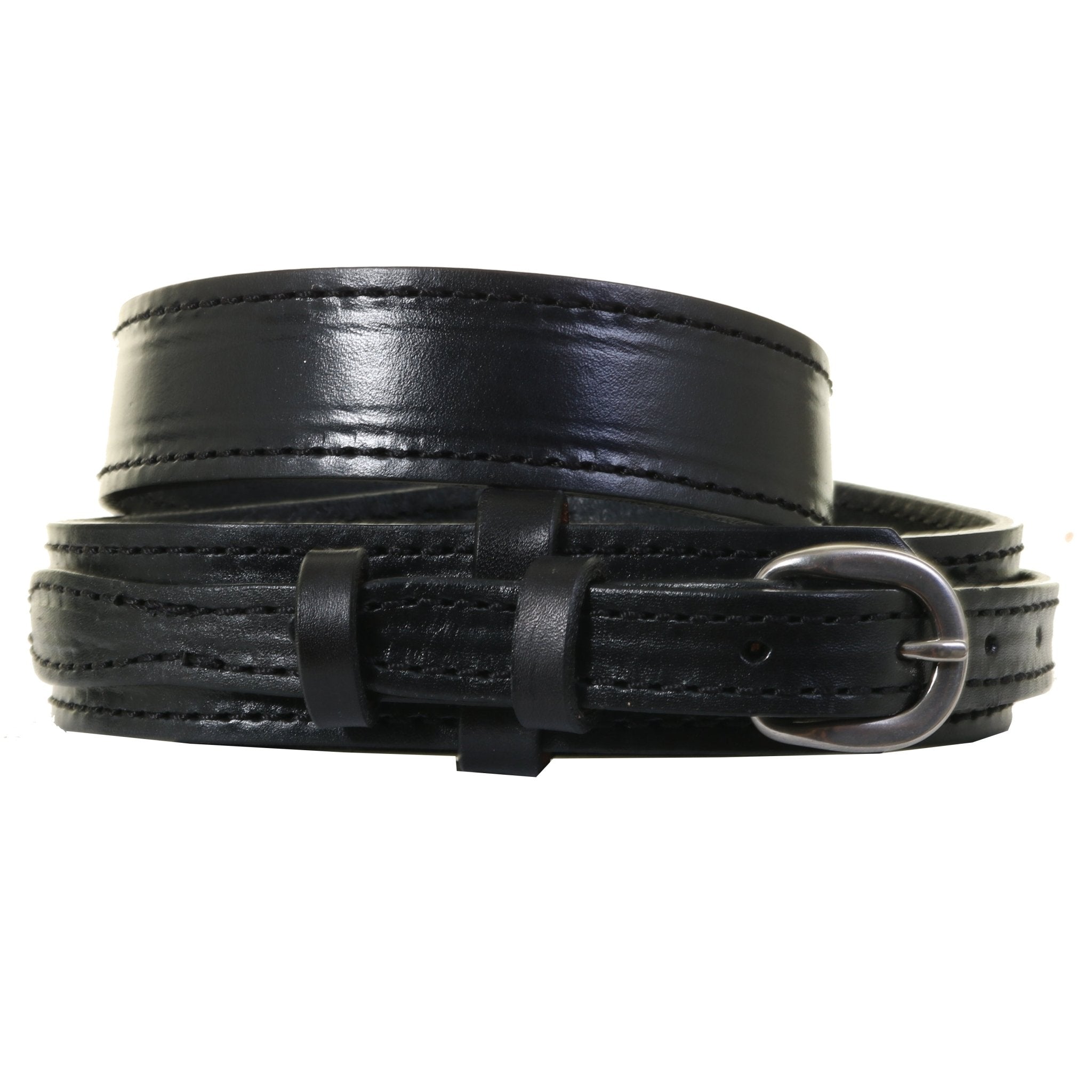B1210 - Black Leather Ranger Belt - Double J Saddlery