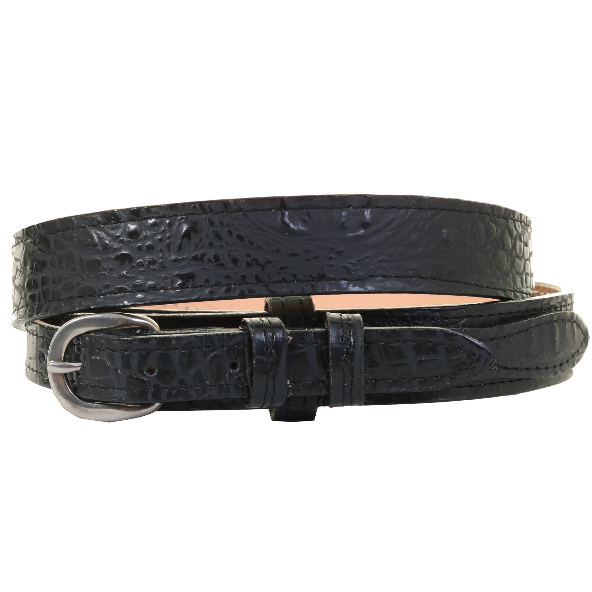 B1213B - Black Gator Ranger Belt - Double J Saddlery