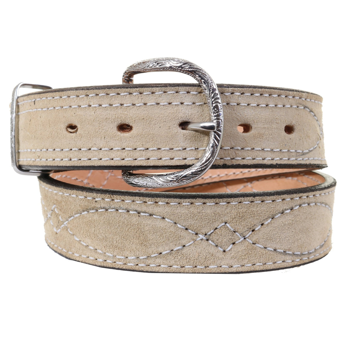 B1217C - Sand Suede Belt - Double J Saddlery display picture 1