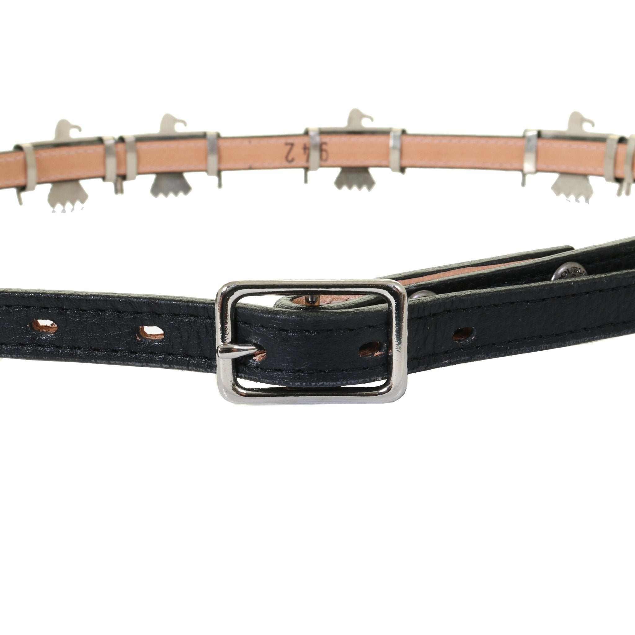 B942 - Black Thunderbird Concho Belt - Double J Saddlery