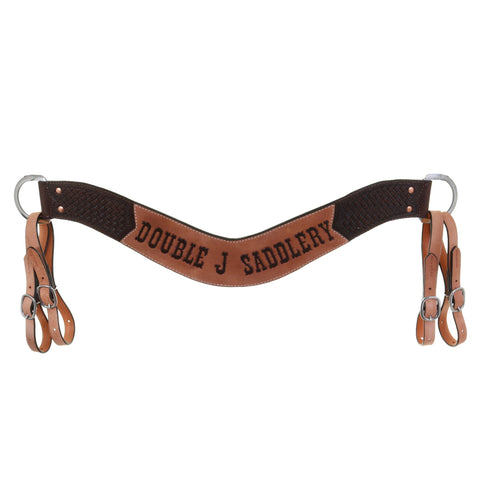 BC1141 - Double J Tooled Breast Collar - Double J Saddlery