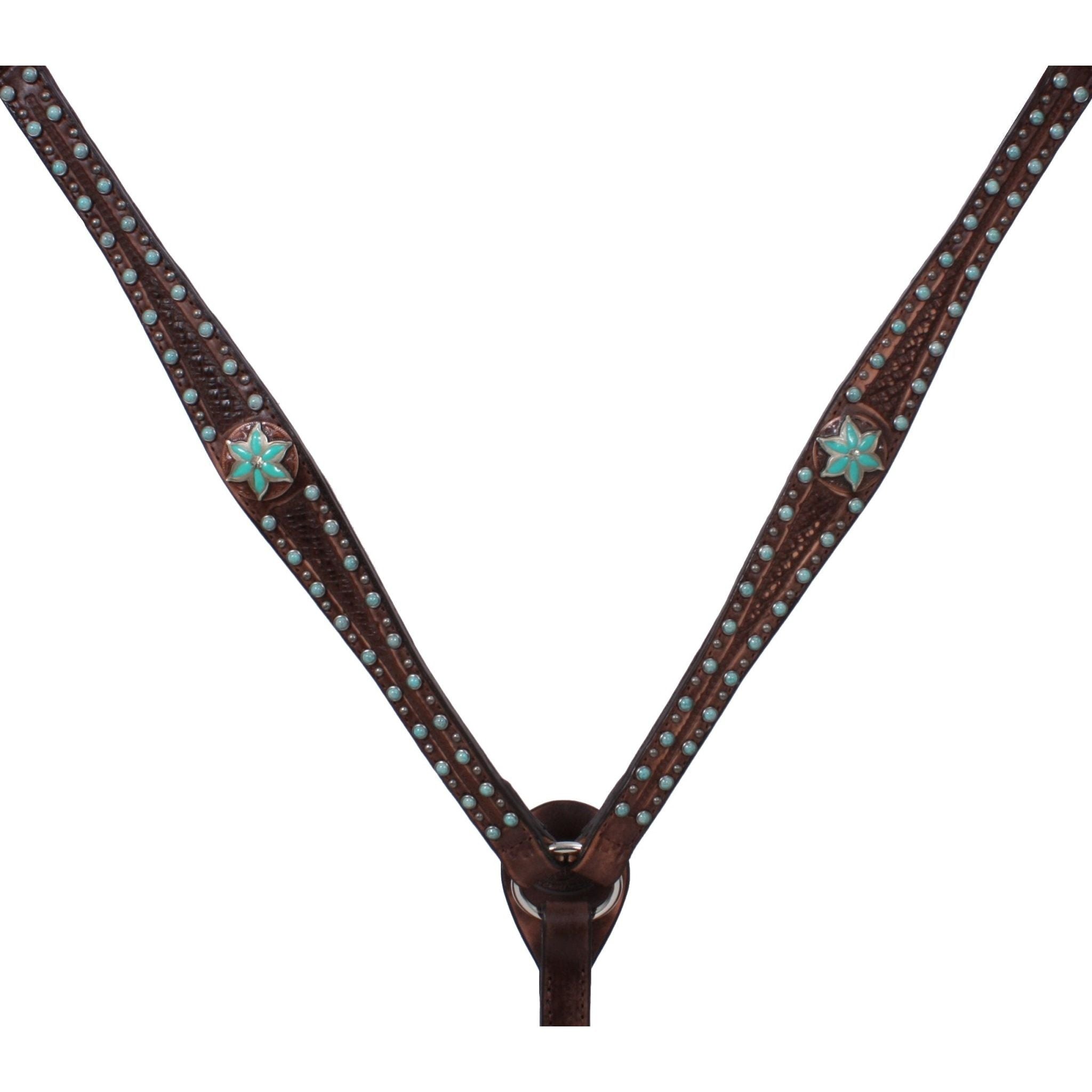 BC421 - Brown Vintage Breast Collar - Double J Saddlery