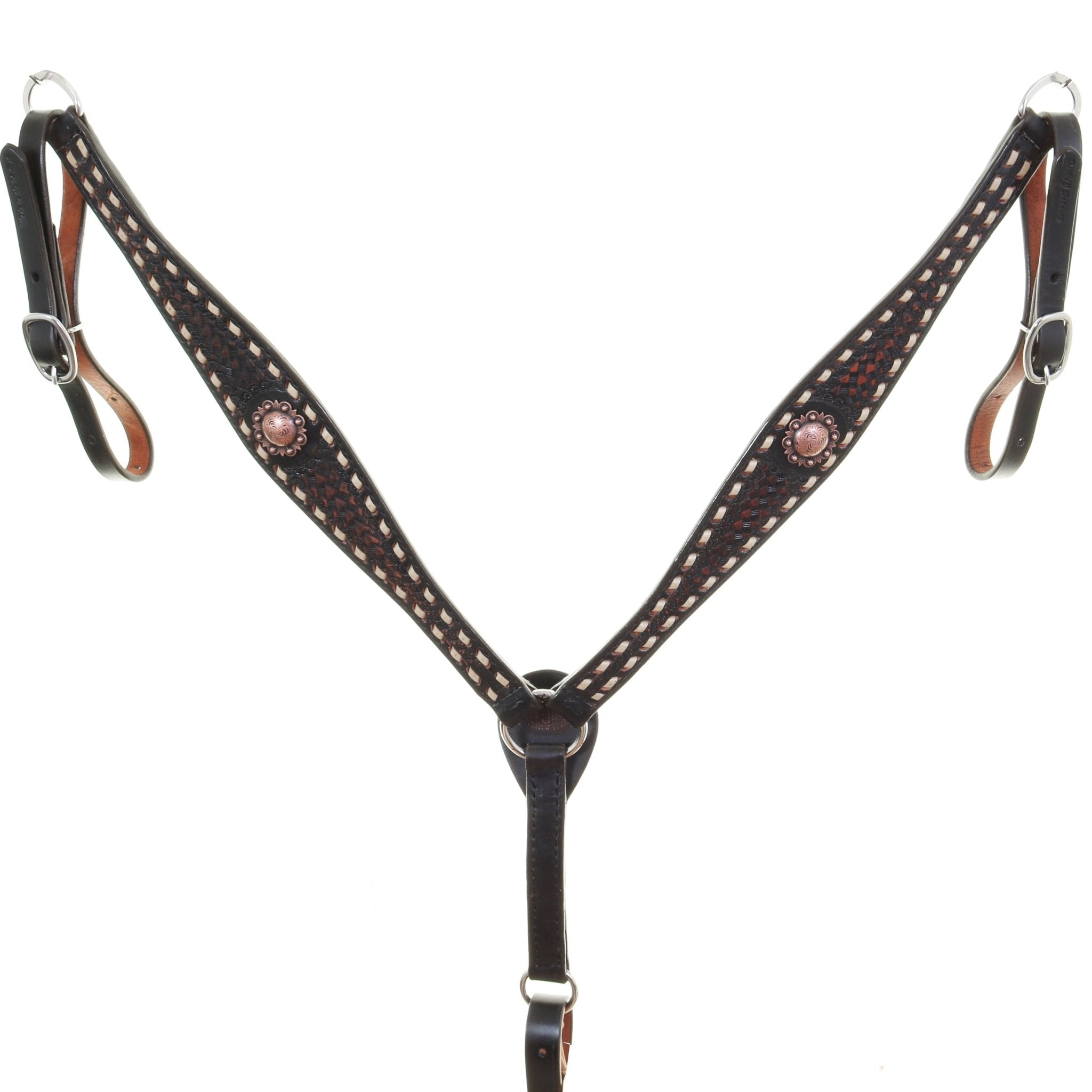 BC708A - Black Vintage Breast Collar - Double J Saddlery
