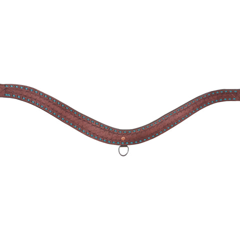 BC751 - Brown Rough Out Breast Collar - Double J Saddlery