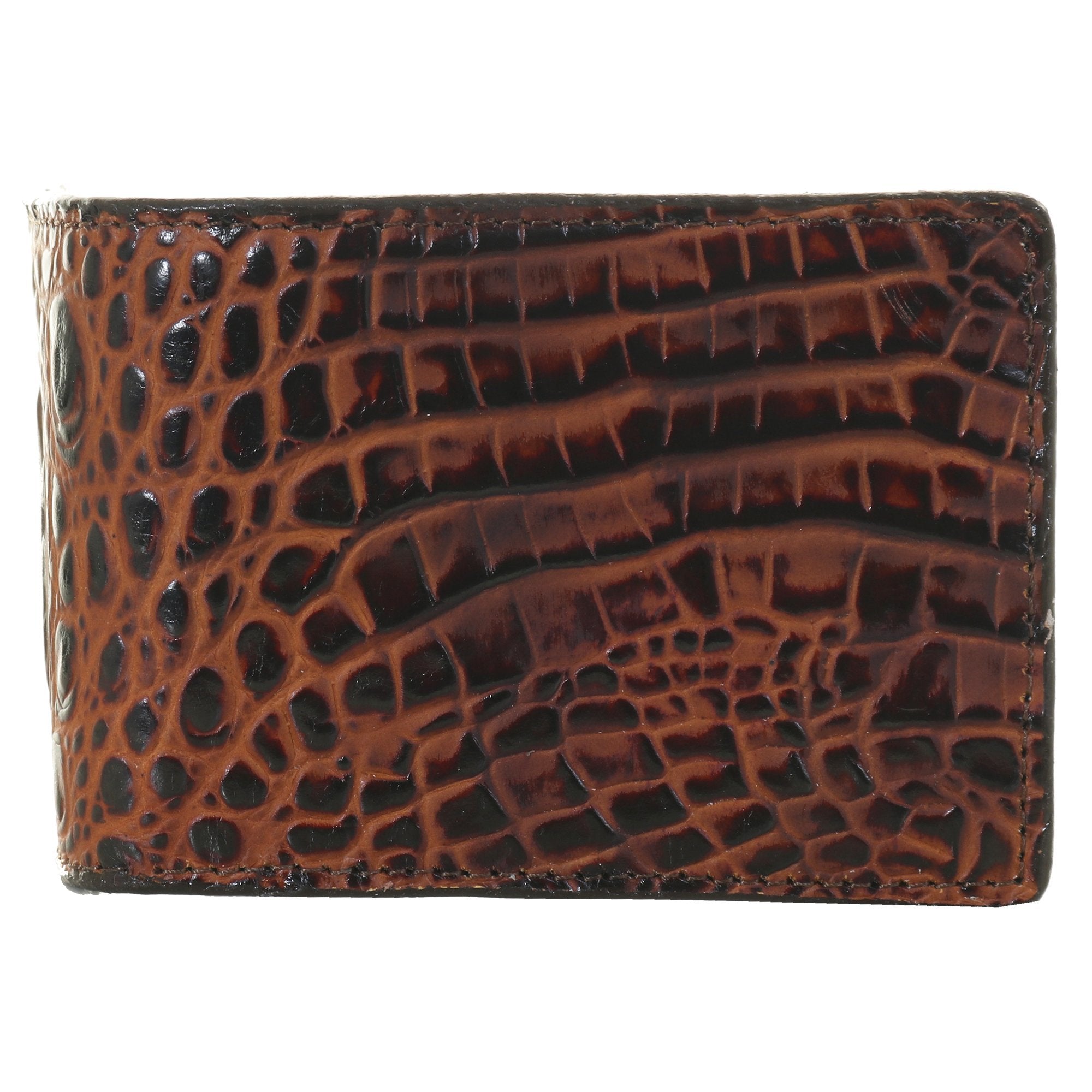 BF57 - Butternut Gator Print Bifold Wallet - Double J Saddlery