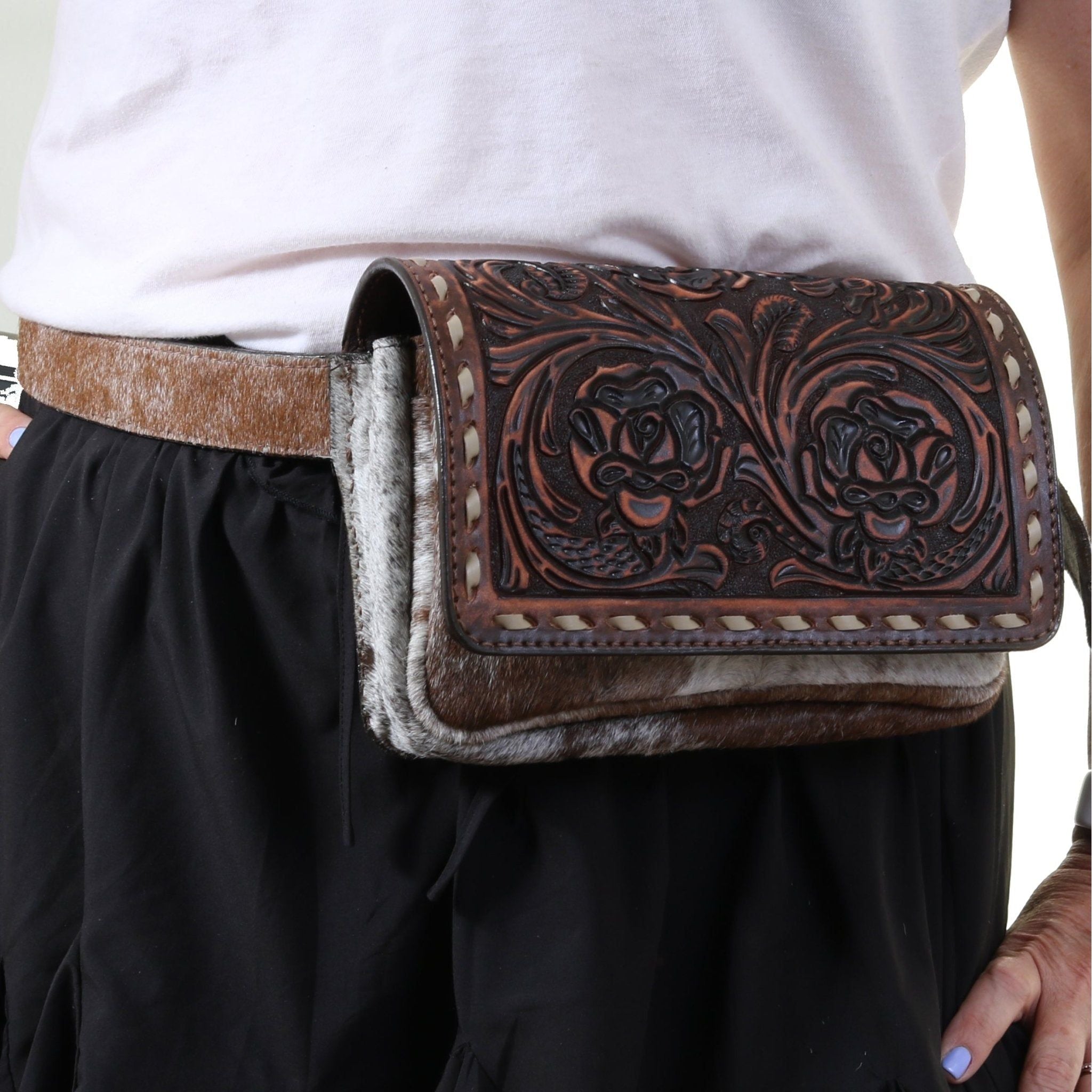 BUM01 - Brown Vintage Bum Bag - Double J Saddlery