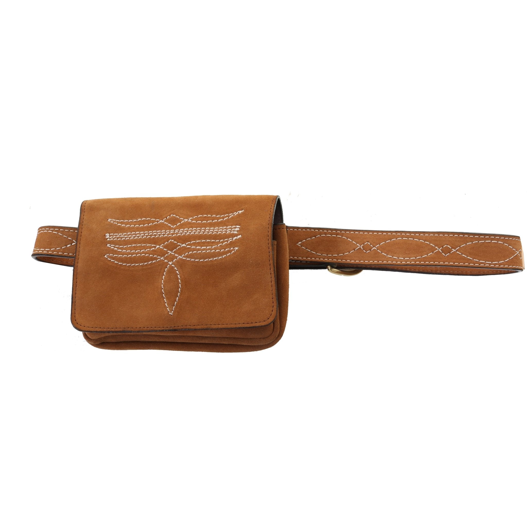 BUM07 - Toast Suede Bum Bag - Double J Saddlery