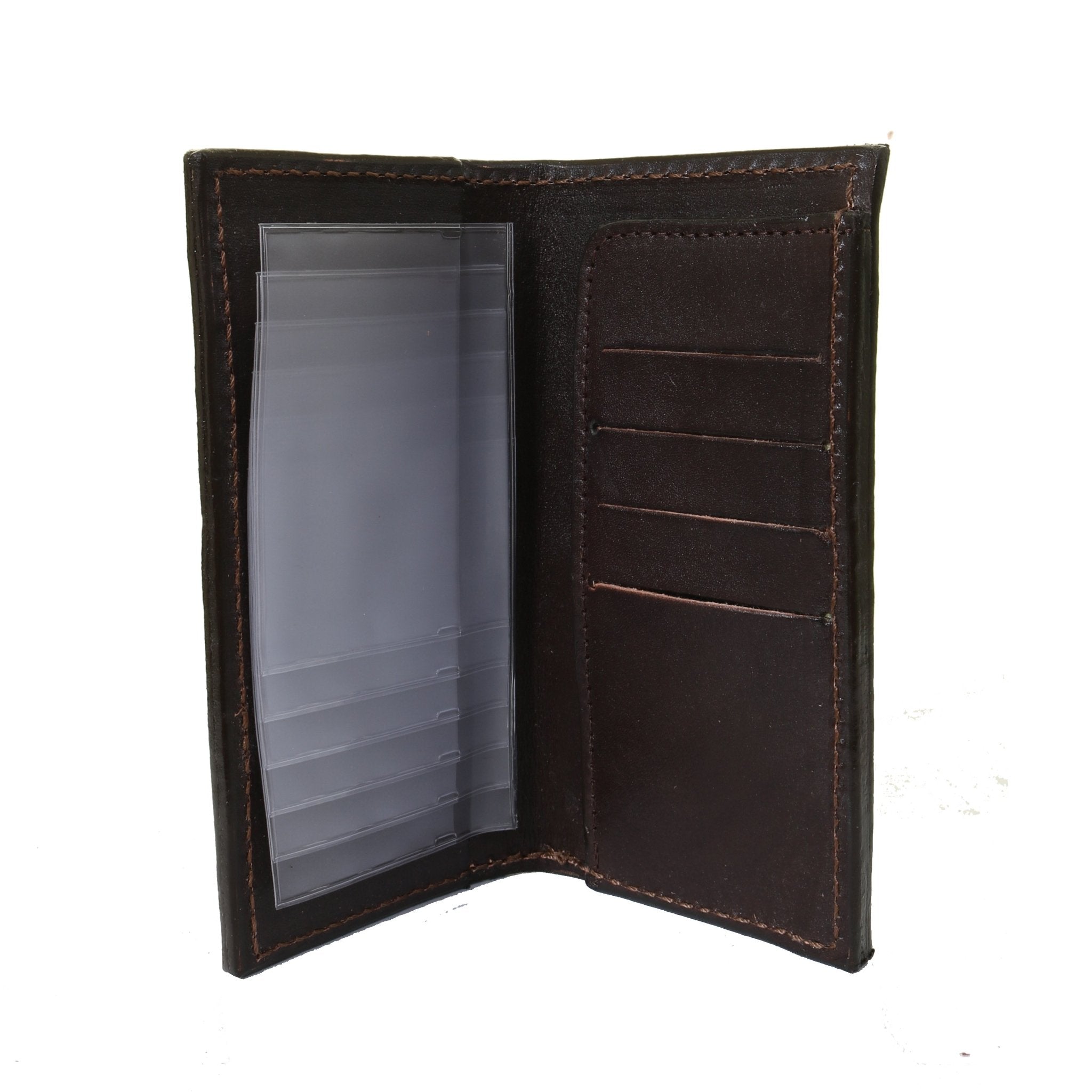 CB49 - Vintage Peat Elephant Print Checkbook Wallet - Double J Saddlery