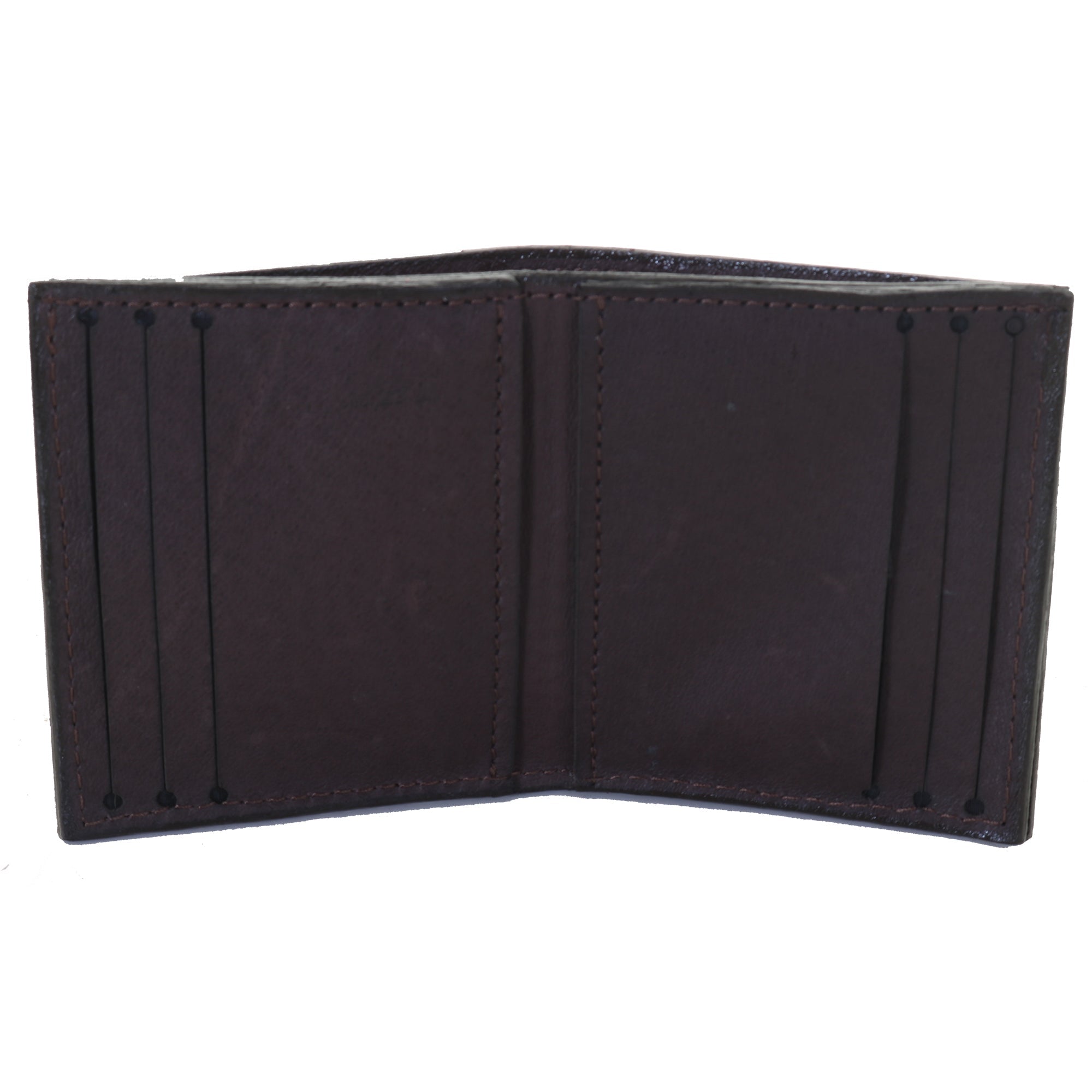 CCW13 - Chocolate Pull-Up Credit Card Wallet - Double J Saddlery