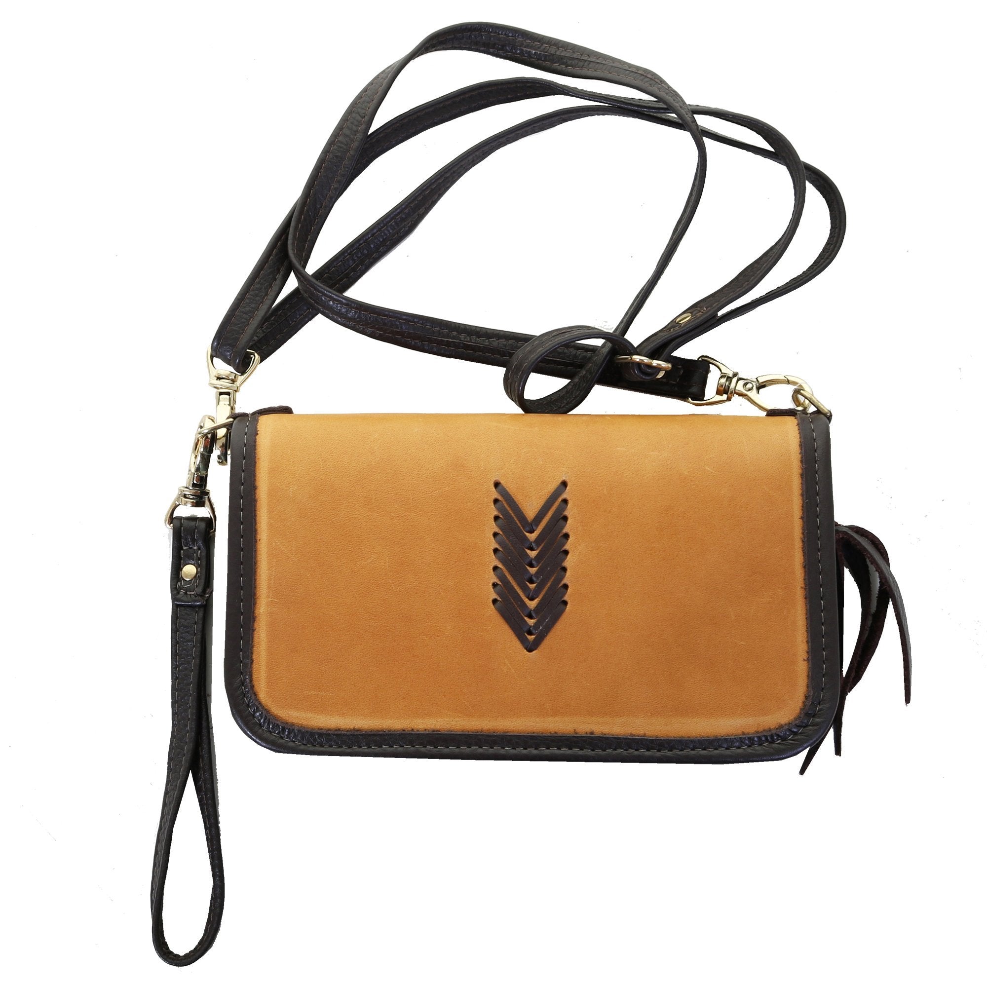 CO174 - Buckskin V Design Clutch Organizer - Double J Saddlery