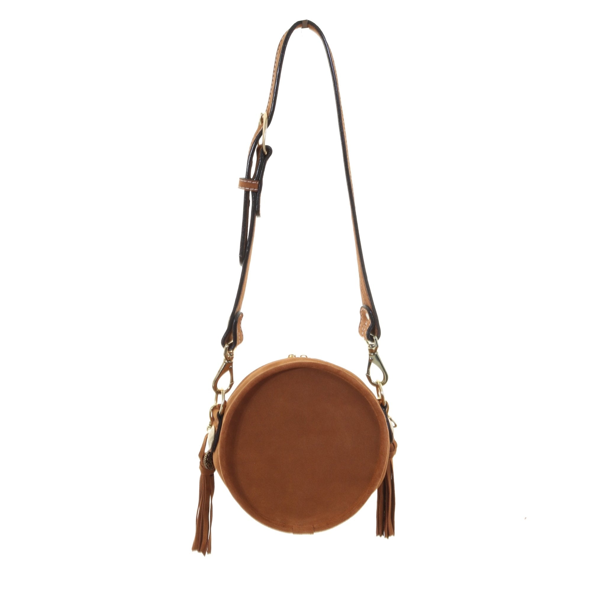 CRT16 - Toast Suede Circle Tote - Double J Saddlery