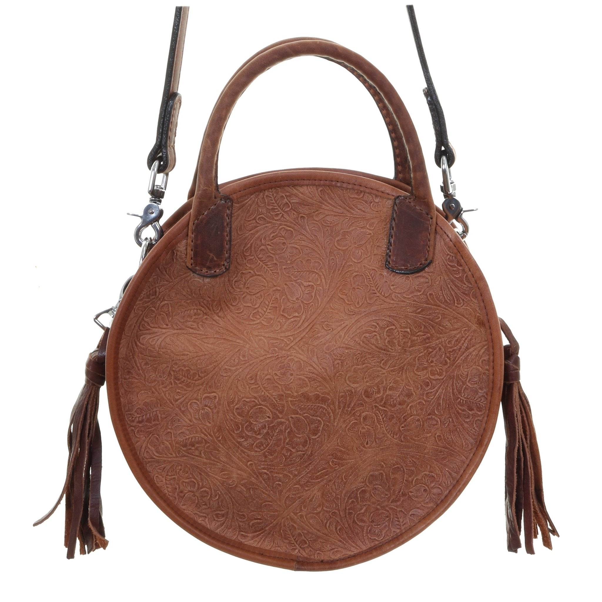 CRTL11 - Sotto Western Tool Cognac Circle Tote - Double J Saddlery