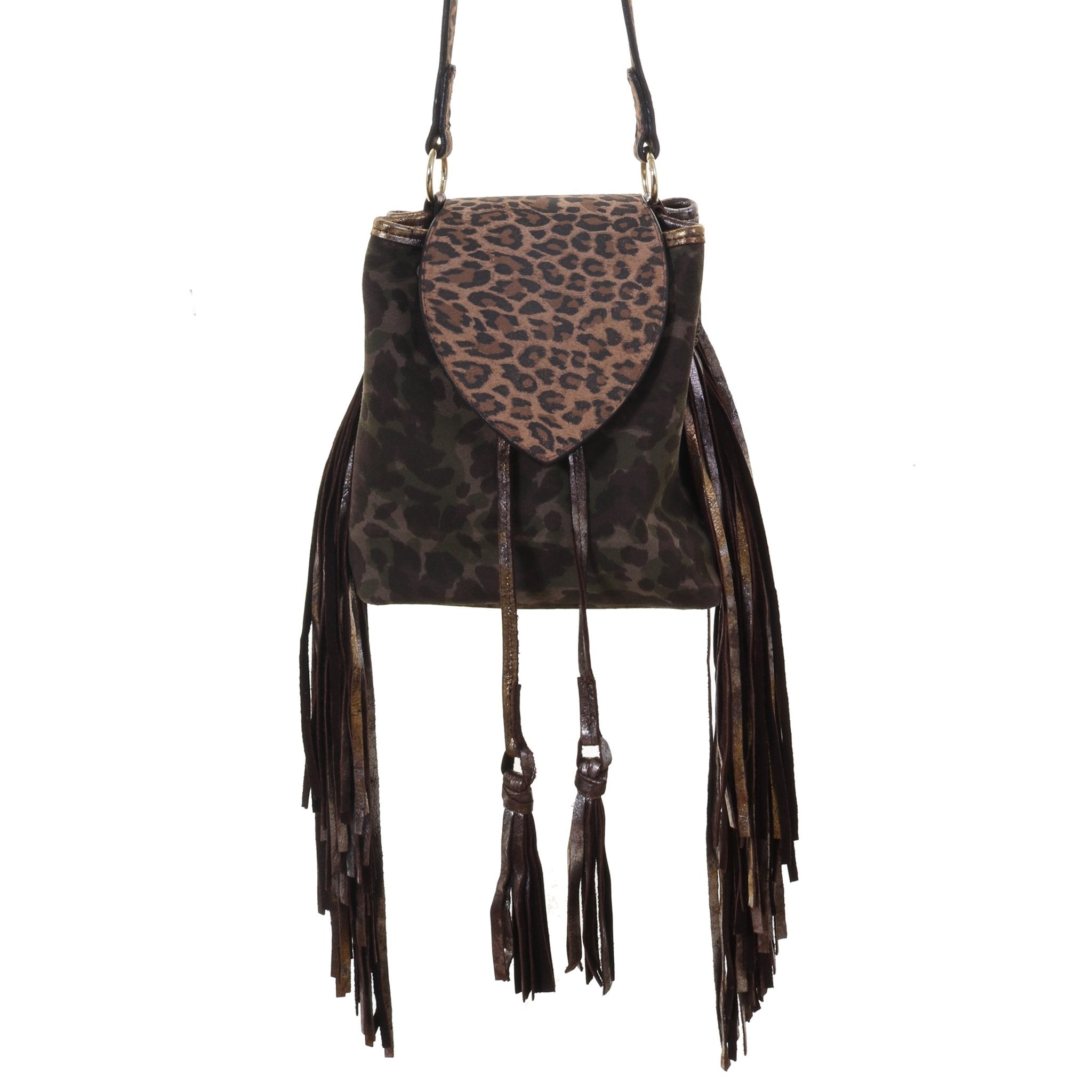DP12 - Camo and Cheetah Drawstring Pouch Purse - Double J Saddlery