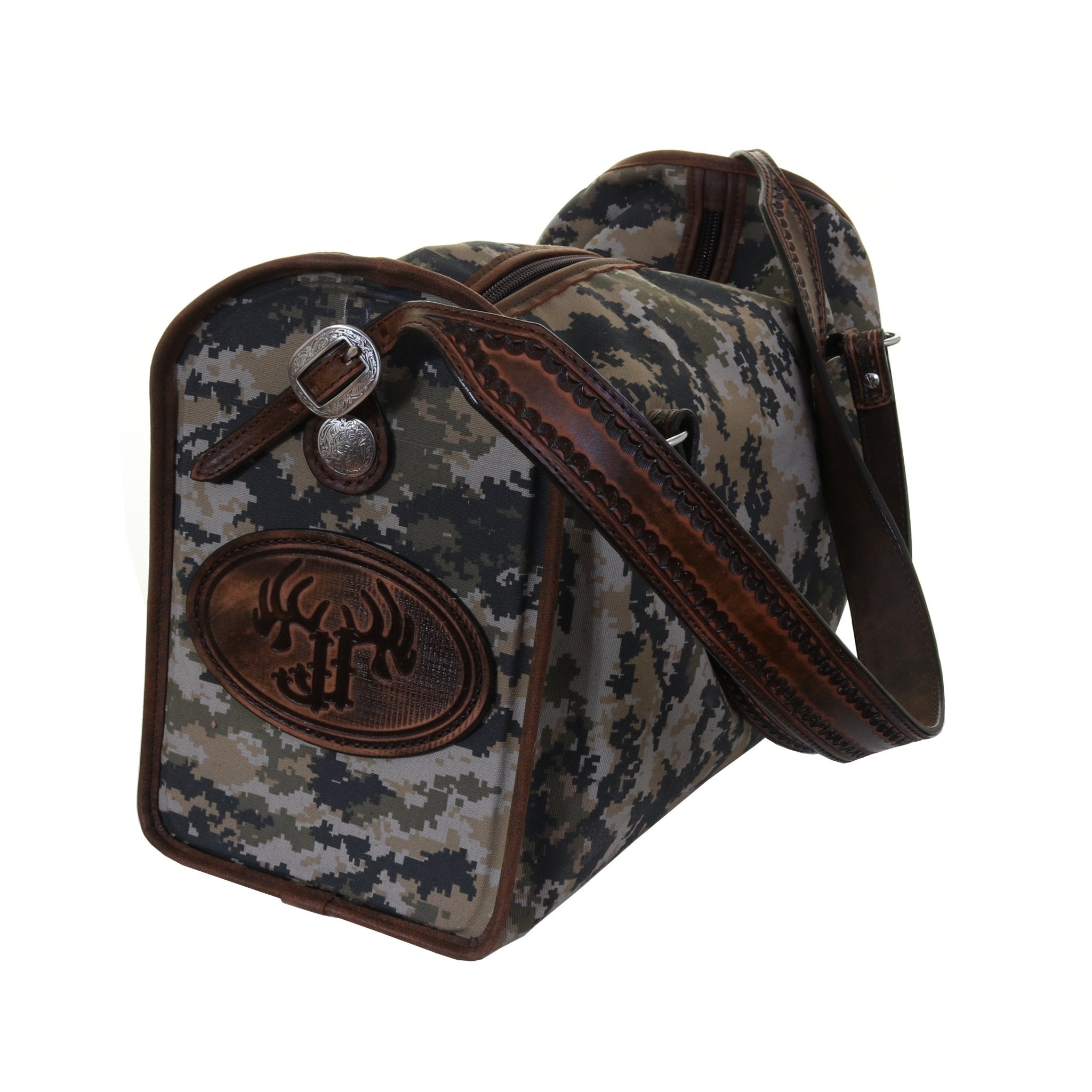 DUFM04 - Camo Canvas Medium Duffle Bag - Double J Saddlery