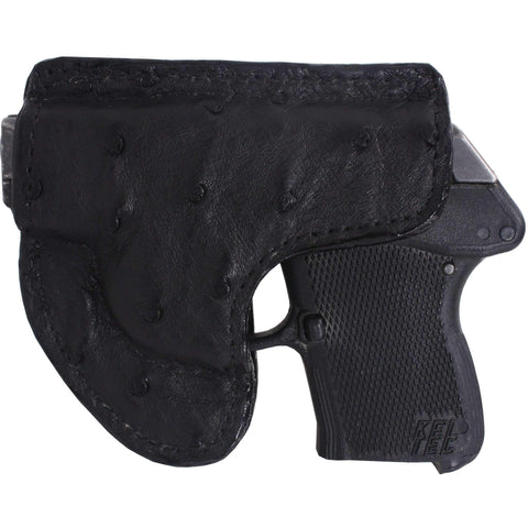 GCS06 - Black Ostrich Pistol Case - Double J Saddlery
