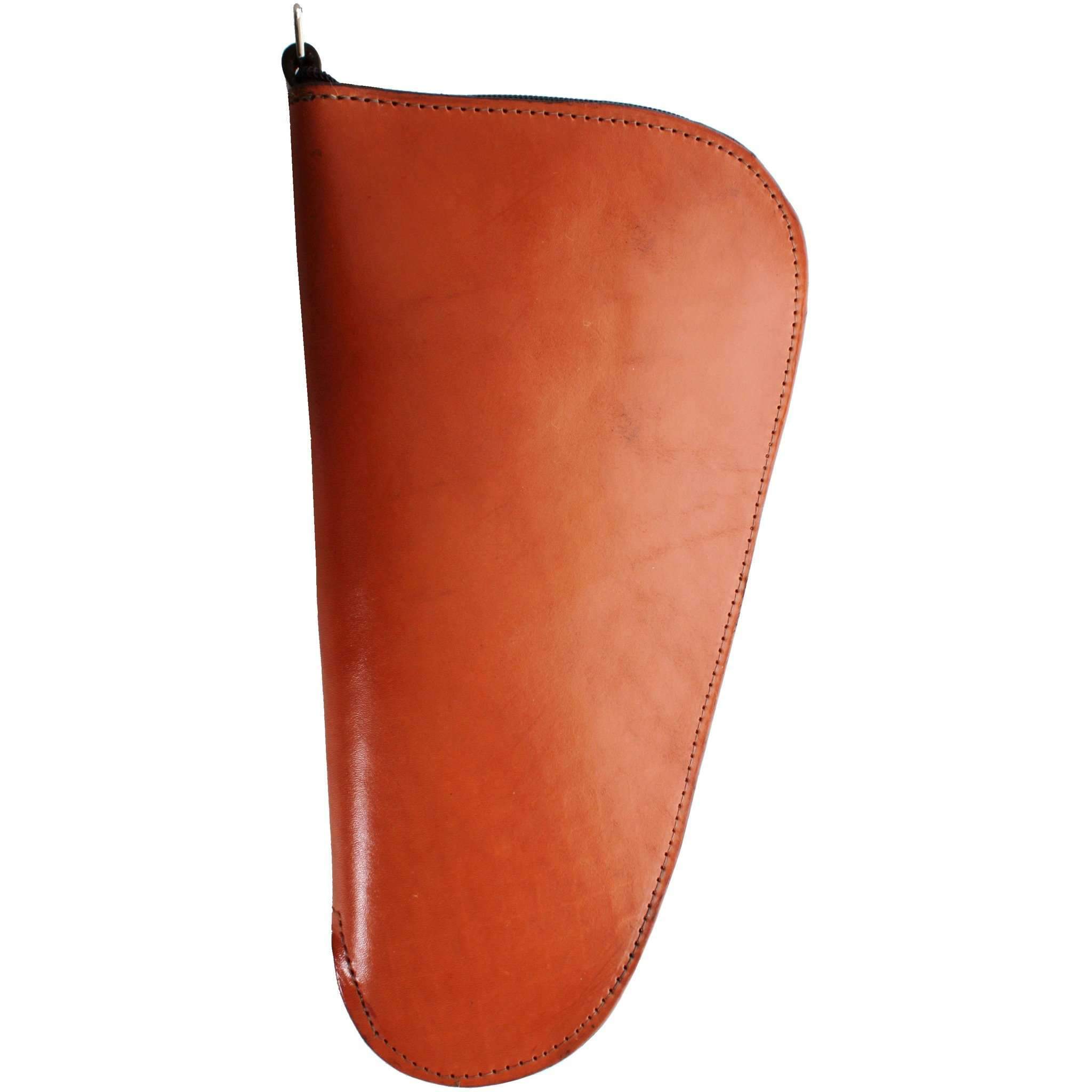 GCS27 - Chestnut Leather Pistol Case - Double J Saddlery