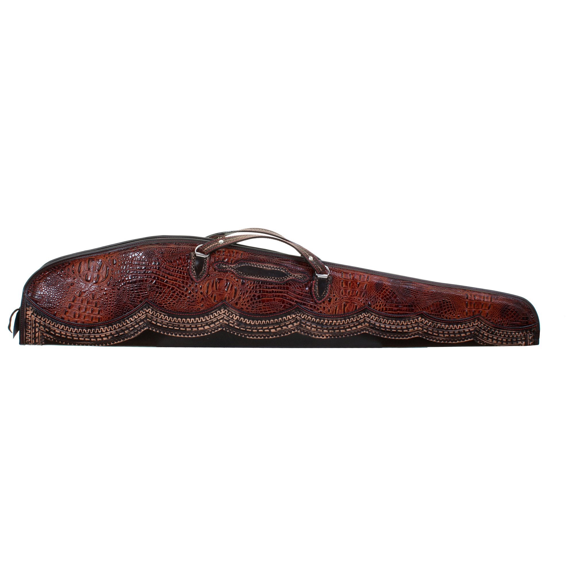 GCS34 - Autumn Crocodile Print Gun Case - Double J Saddlery
