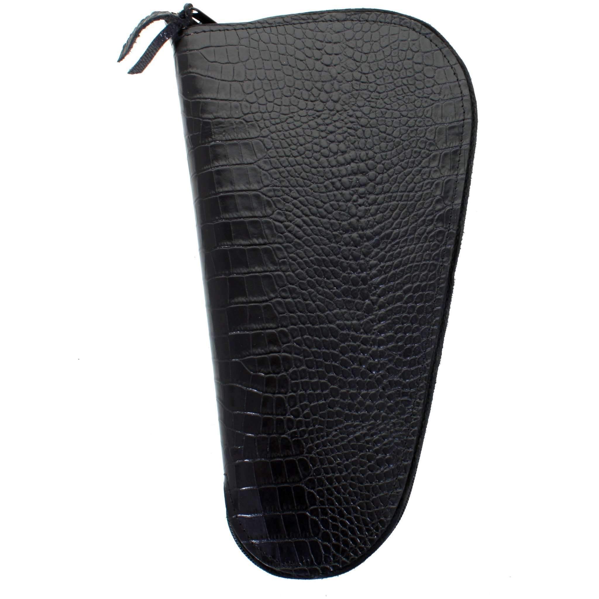 GCS45 - Black Mini Africana Gator Print Pistol Case - Double J Saddlery