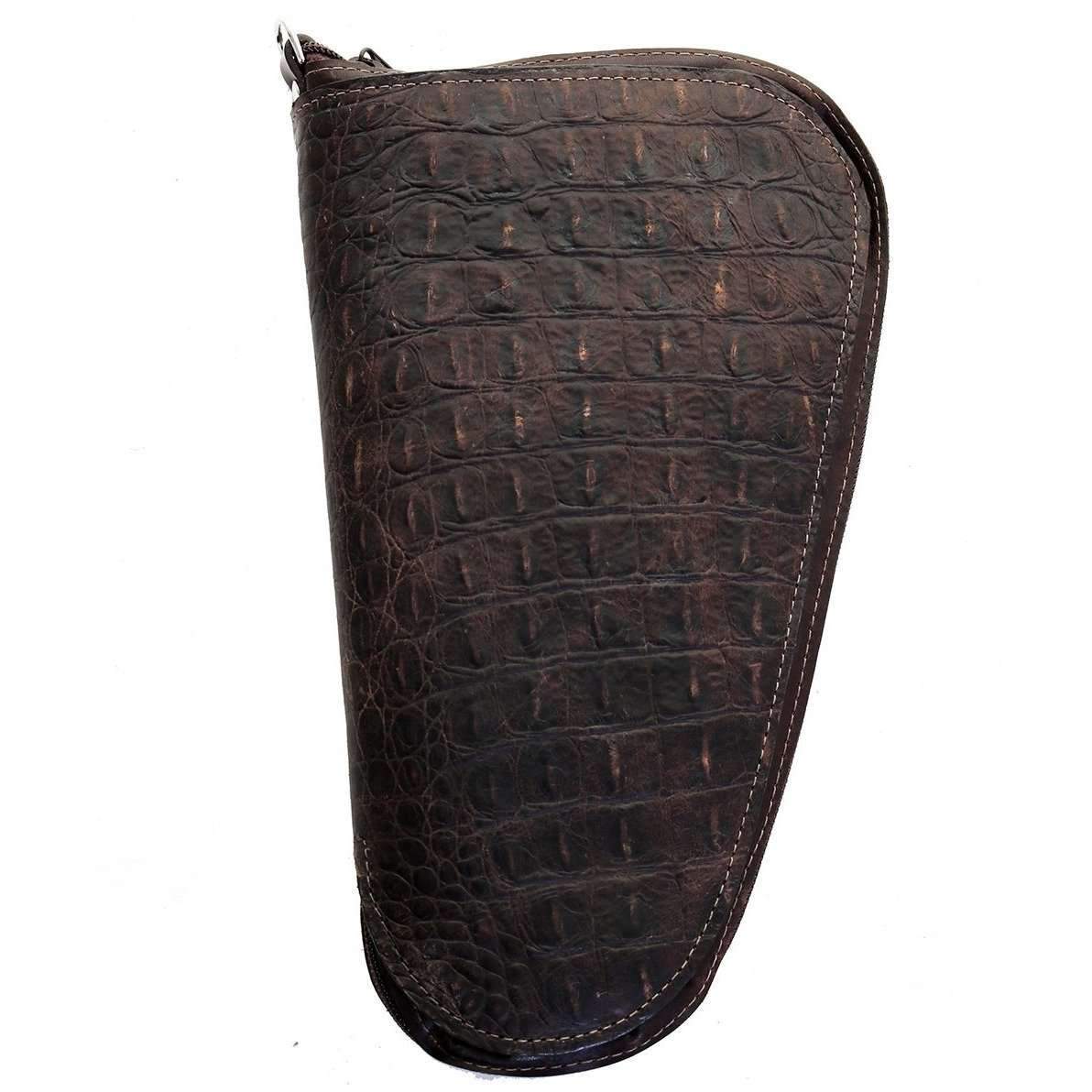 GCS55 - Rustic Gator Print Pistol Case - Double J Saddlery