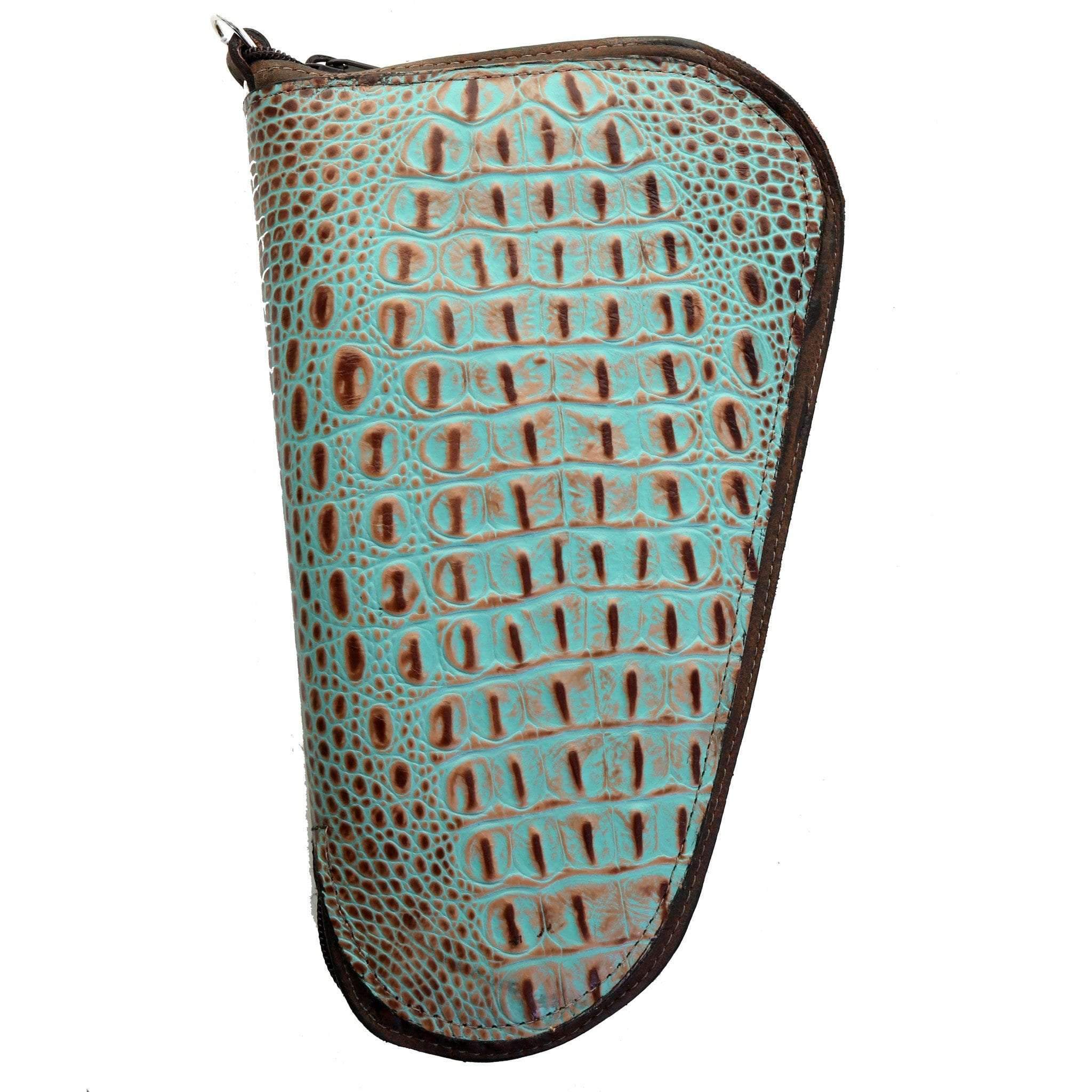GCS56 - Vintage Croco Print Pistol Case - Double J Saddlery