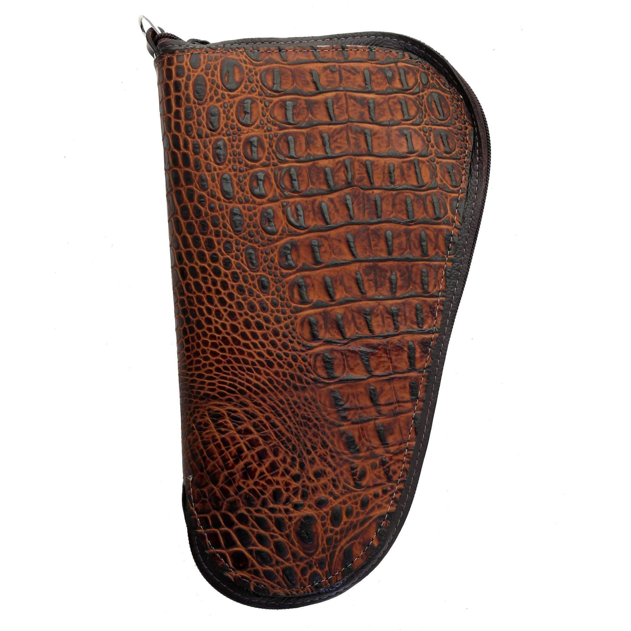 GCS57 - Autumn Croco Print Pistol Case - Double J Saddlery