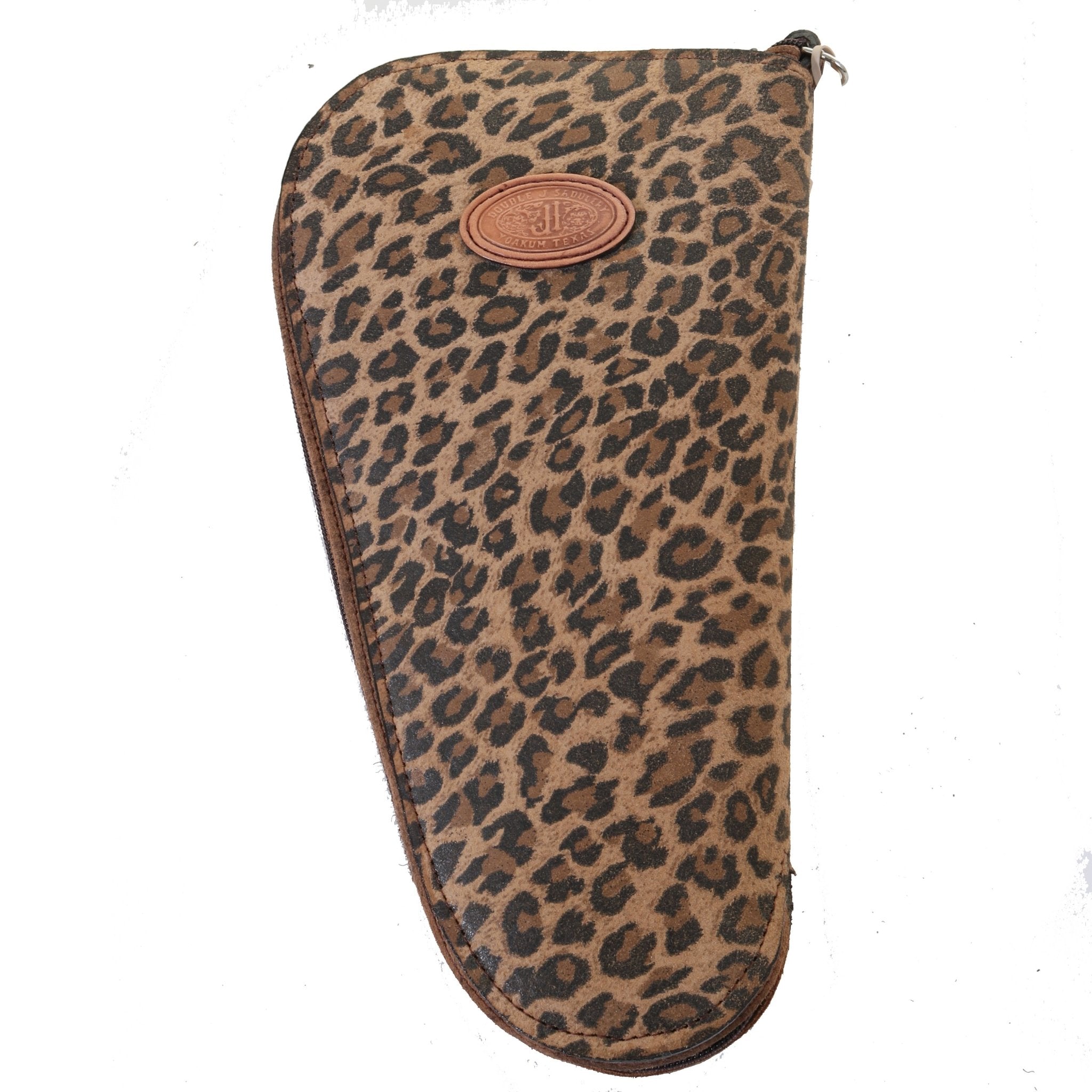 GCS75 - Cheetah Suede Pistol Case - Double J Saddlery