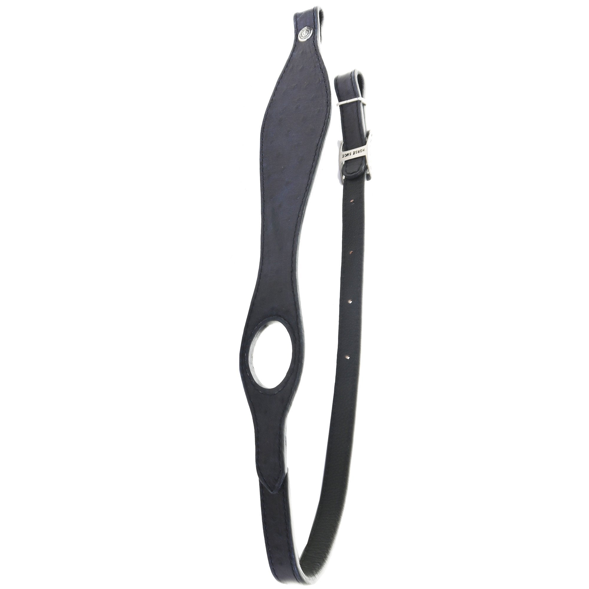 GS16E - Black Ostrich Print Gun Sling - Double J Saddlery
