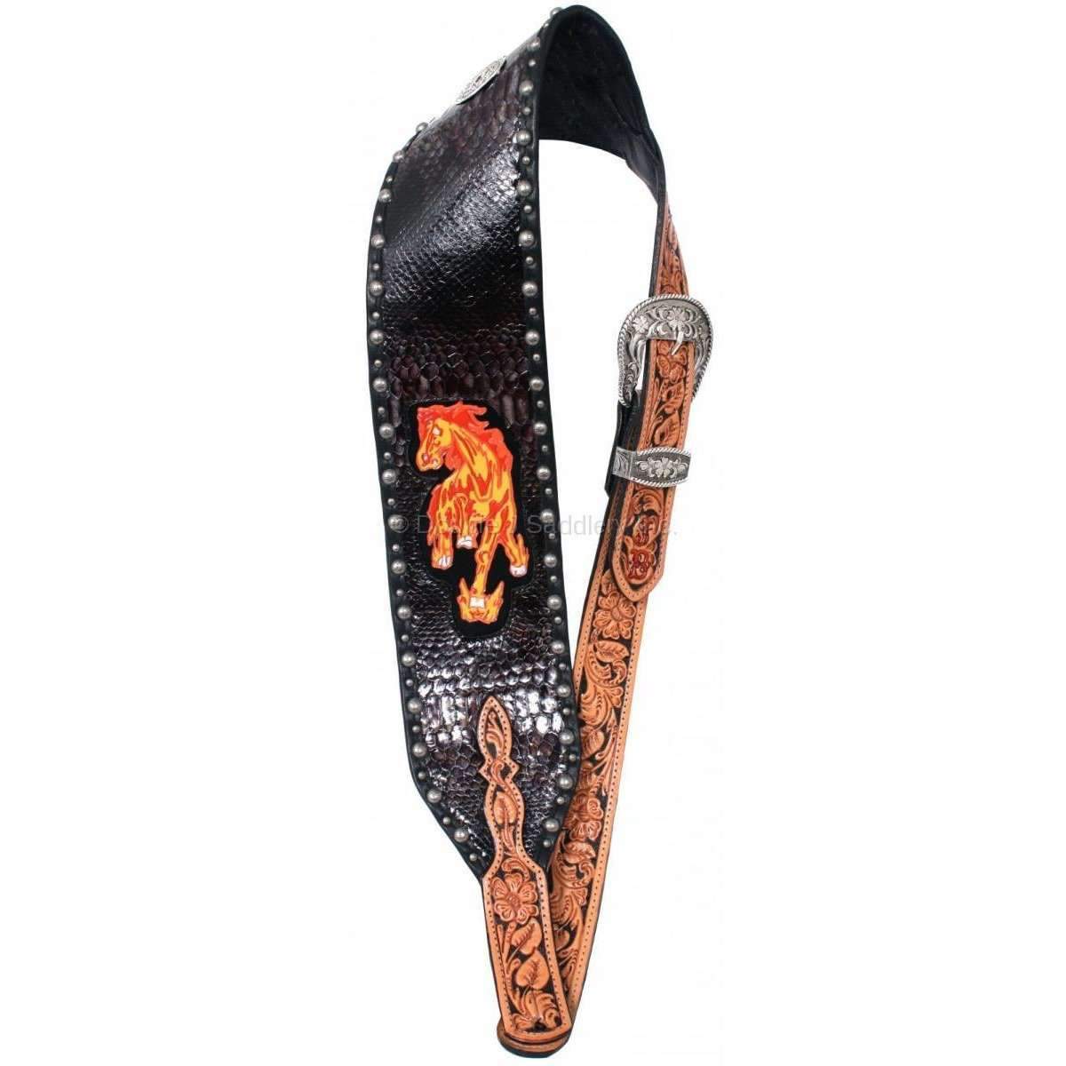 GUITARS10 - Black Snake Guitar Strap - Double J Saddlery