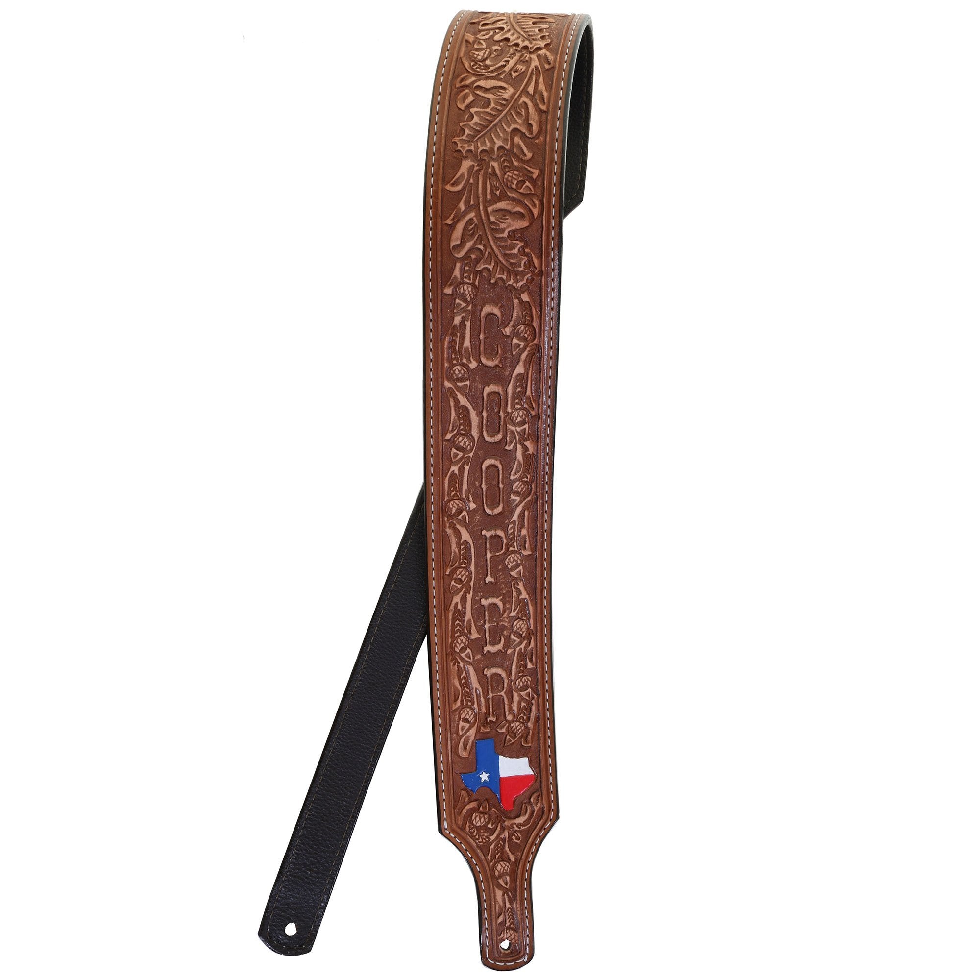 GUITARS27 - Pecan Vintage Guitar Strap - Double J Saddlery