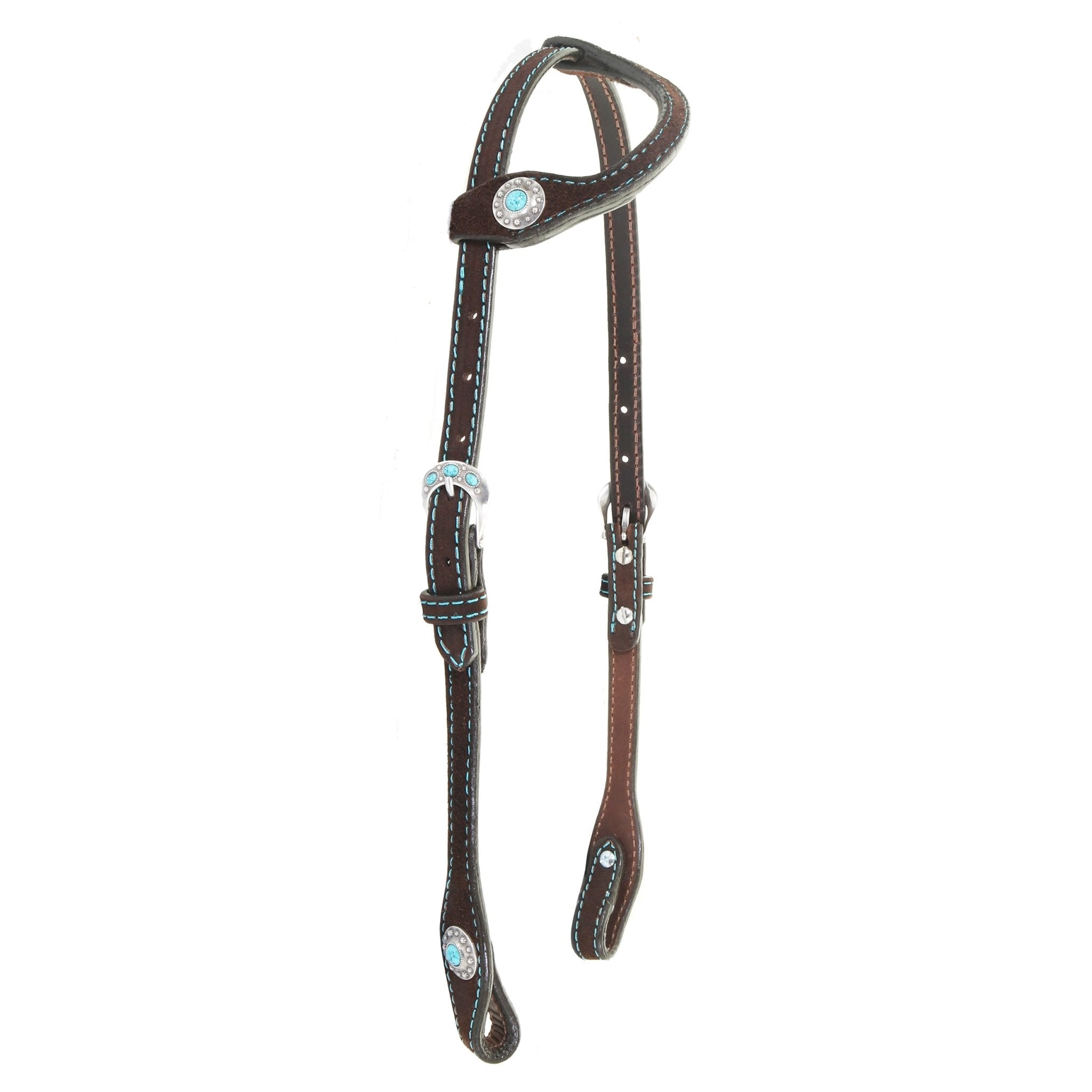 H1238 - Brown Single Ear Headstall - Double J Saddlery