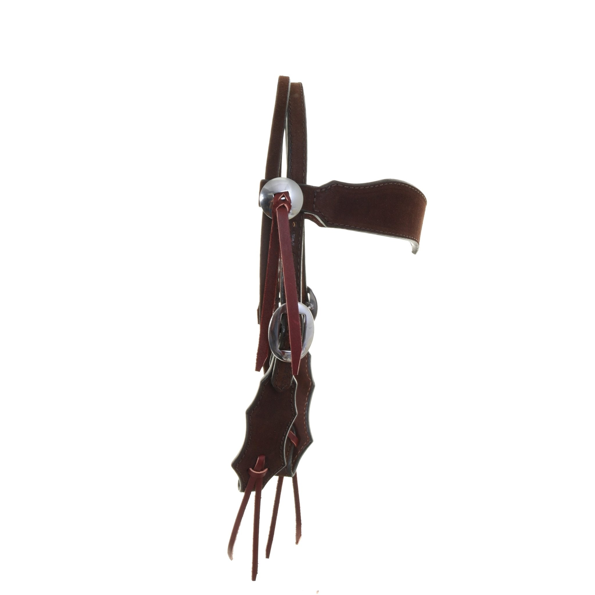 H1268 - Brown Rough out Headstall - Double J Saddlery