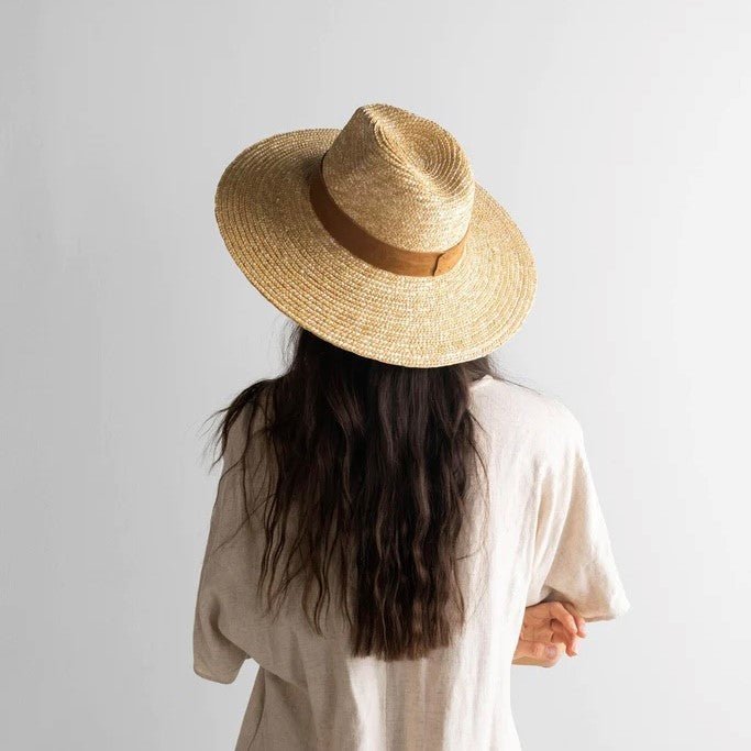 HAT43 - Isla Straw Fedora - Double J Saddlery