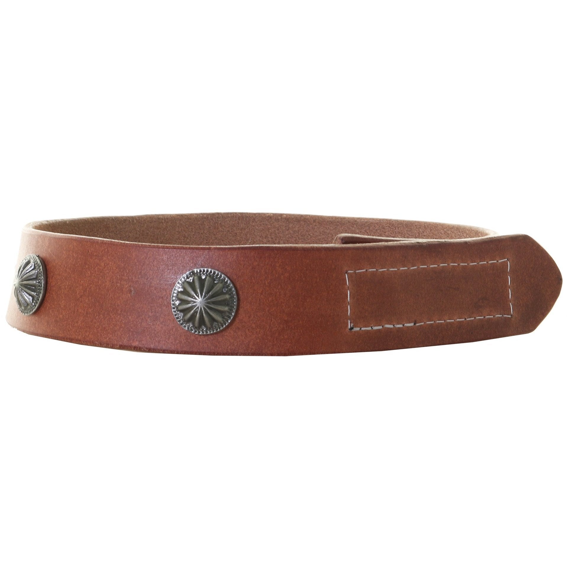 HATB29 - Harness Leather Concho Hat Band - Double J Saddlery