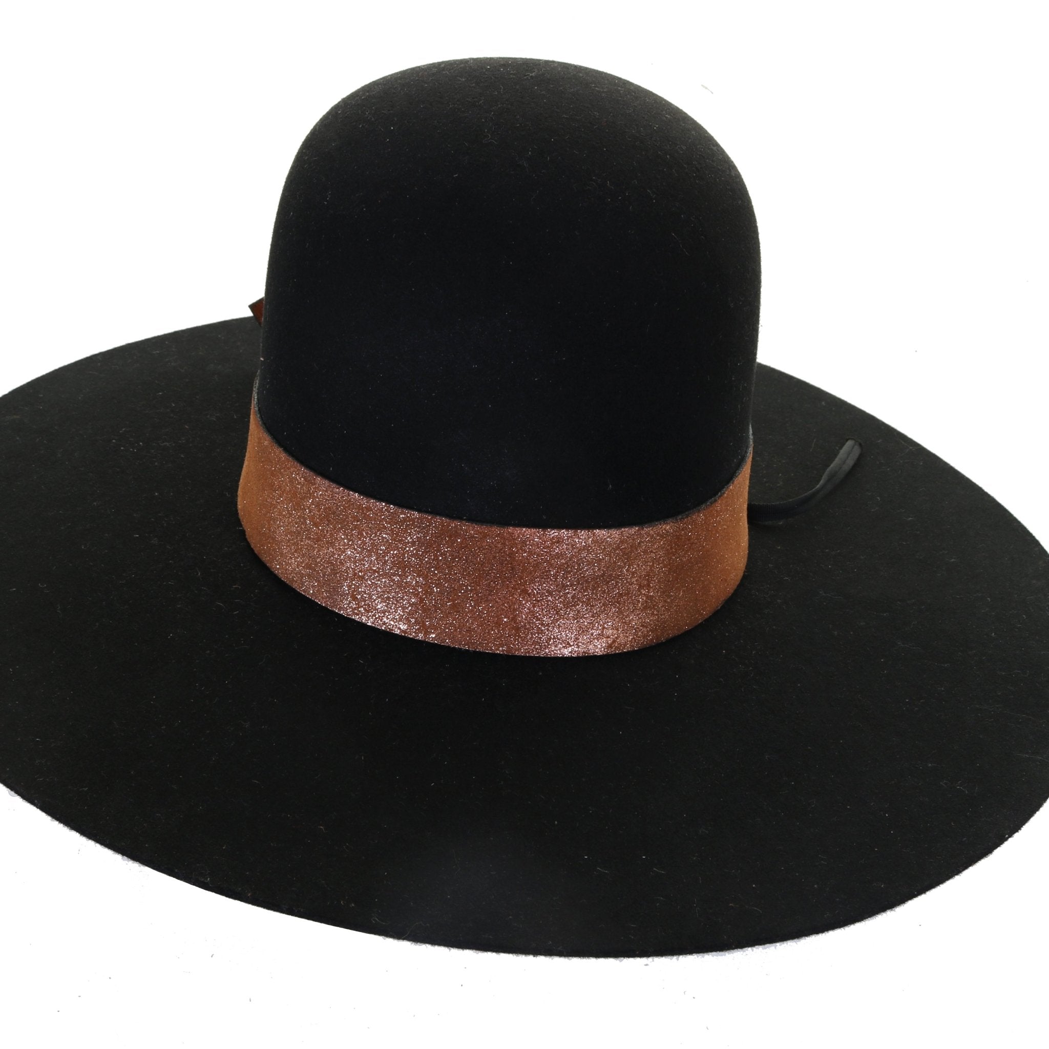 HATB37 - Vintage Crackle Rose Gold Hat Band - Double J Saddlery