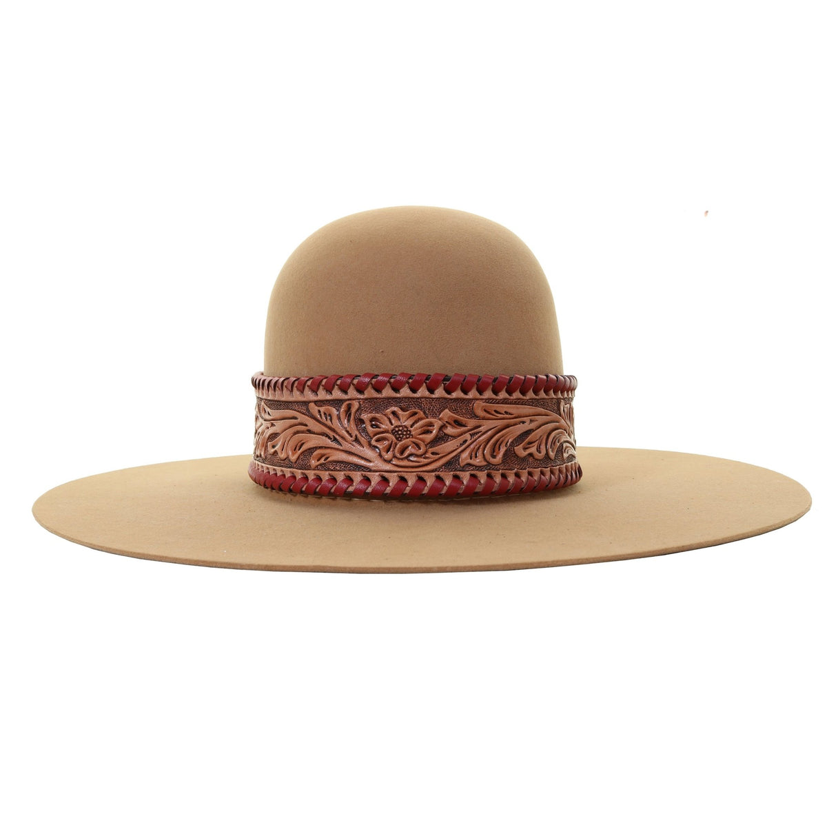 hatb43-floral-tooled-hat-band-  display picture 2
