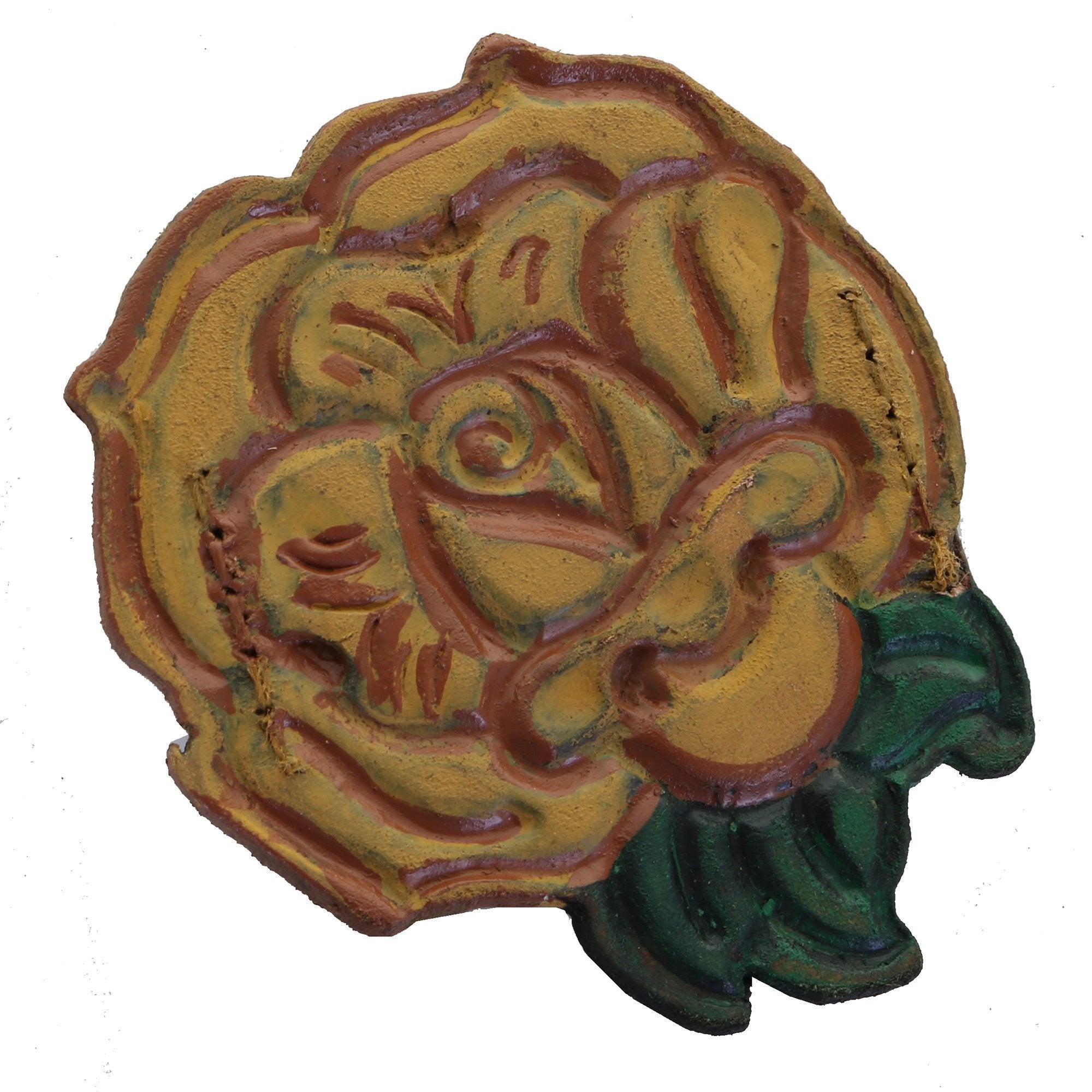 HATBROOCH02 - Yellow Rose Hat Brooch - Double J Saddlery