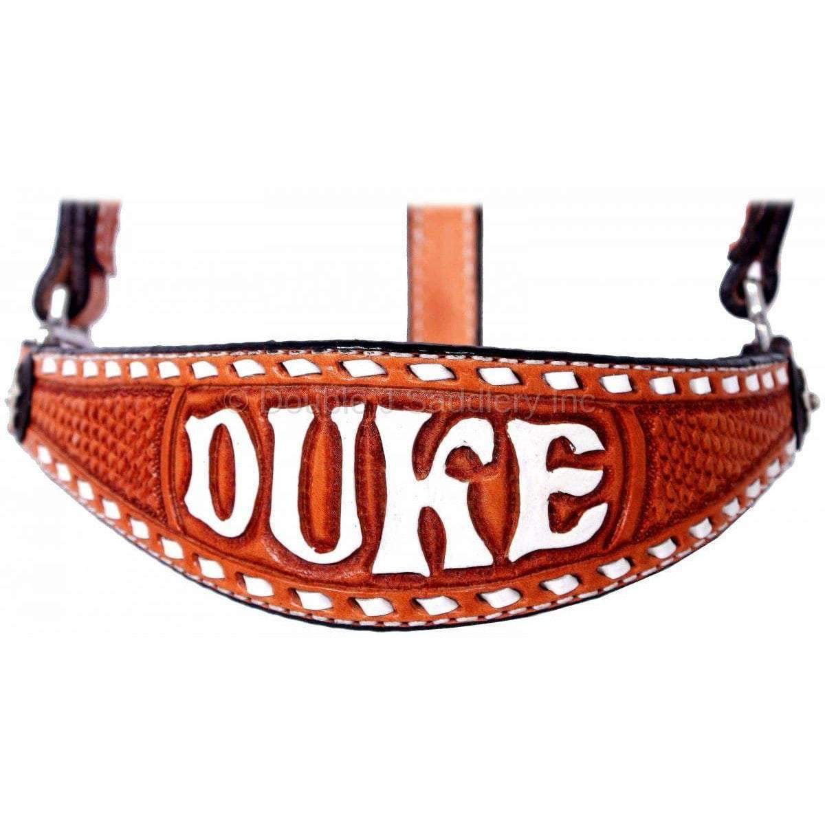 HBH22A - Natural Buckstitched Halter - Double J Saddlery