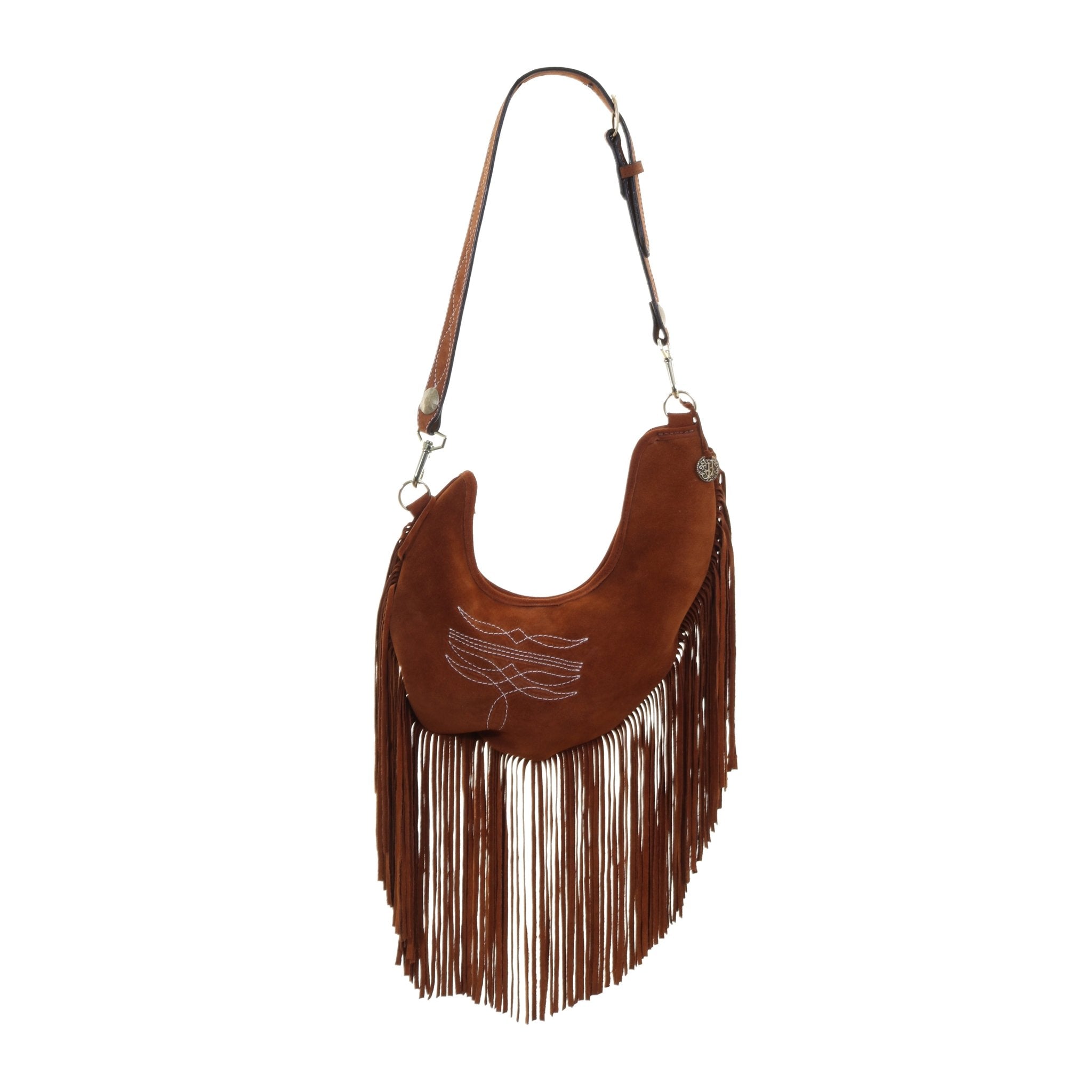 HBS03 - Toast Suede Hobo Bag - Double J Saddlery