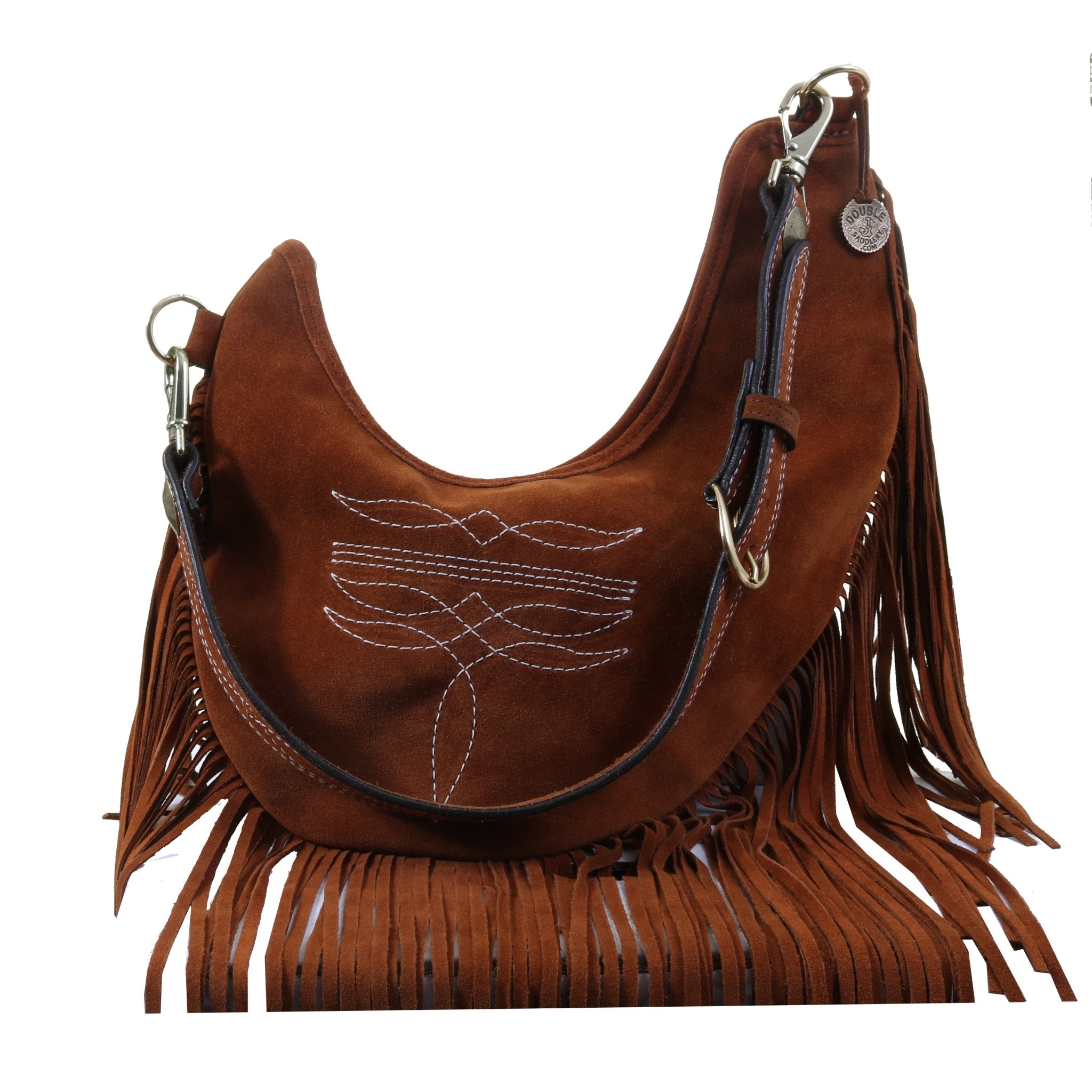 HBS03 - Toast Suede Hobo Bag - Double J Saddlery