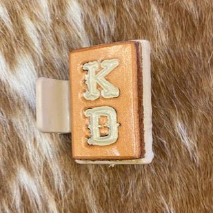 HC34 - Tooled Hair Clip - Double J Saddlery